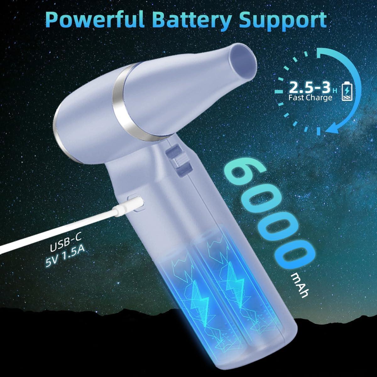 Soplador de Aire Comprimido Sunmeg YF02 Azul 110000 RPM Recargable