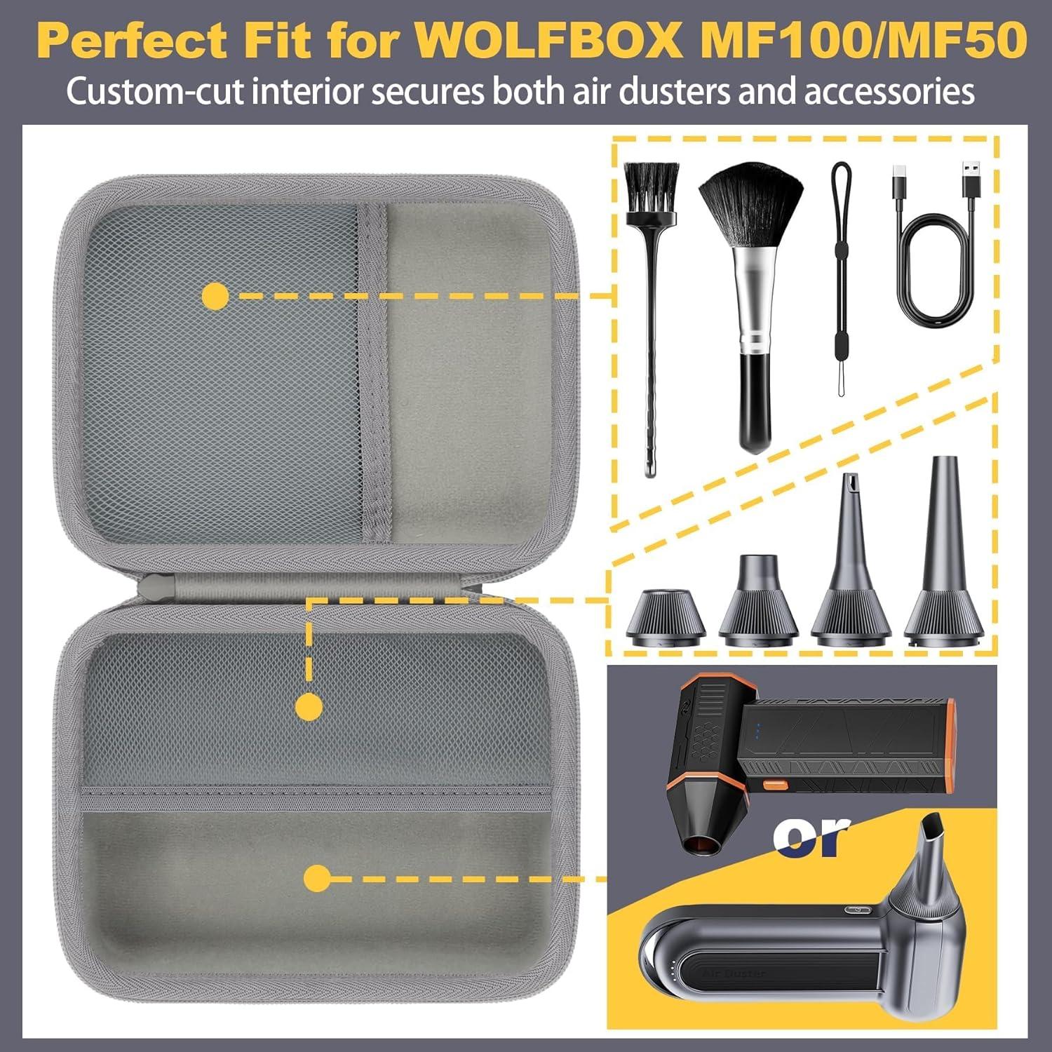 Funda de almacenamiento dura Khanka para soplador Wolfbox MF100