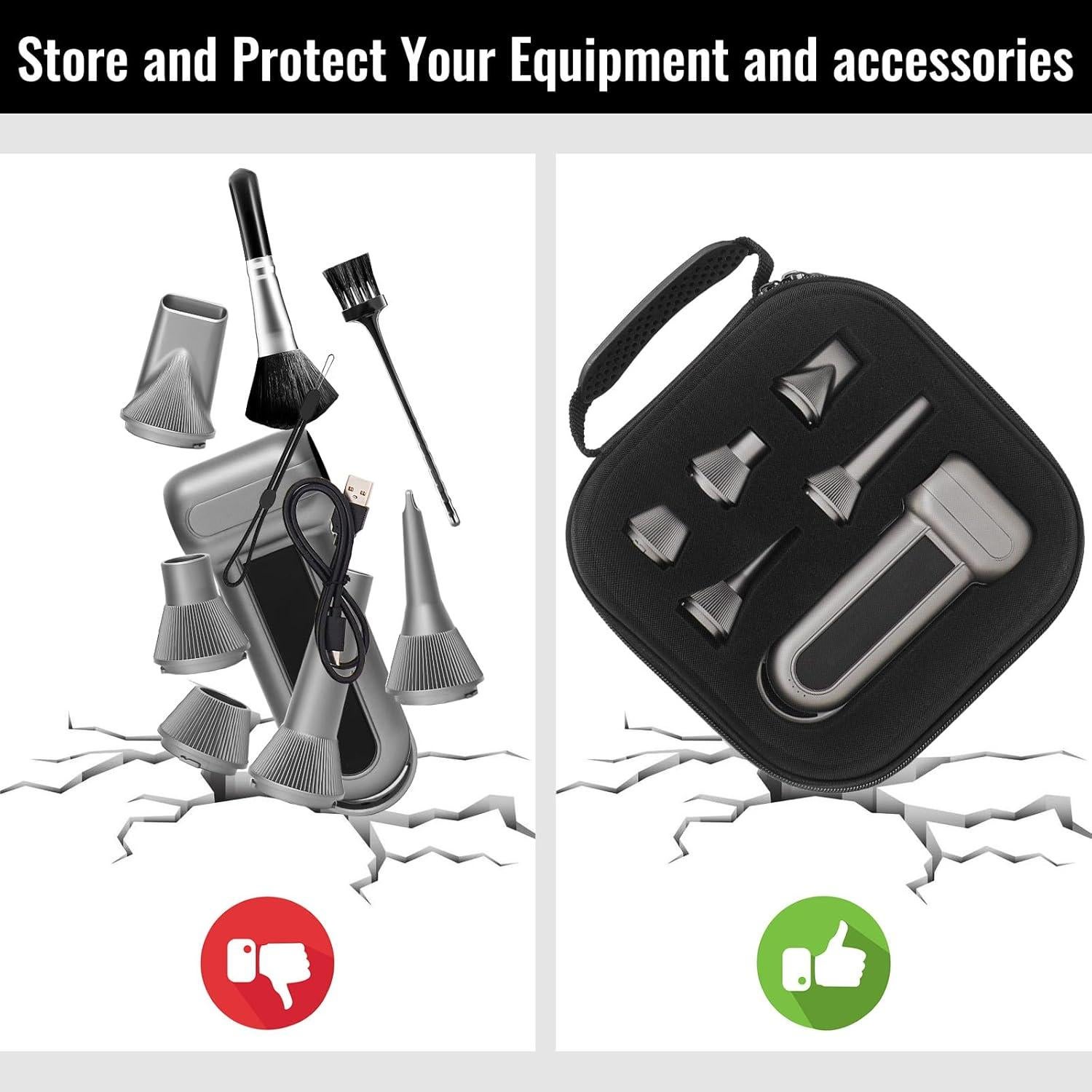 Funda de Viaje YouKnow para Soplador MF100 - Organizador Negro