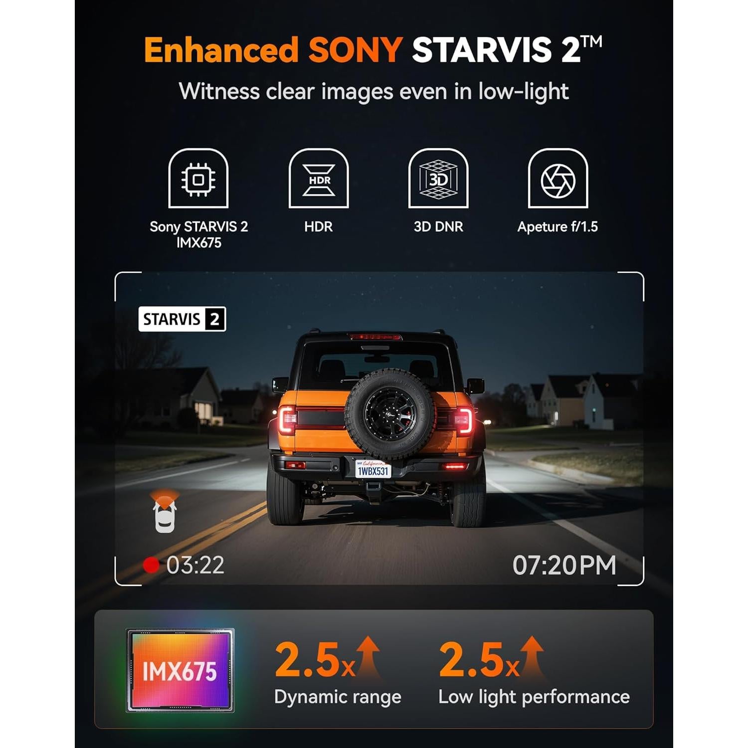 WOLFBOX Arrancador de Batería 3000A y Cámara Salpicadero X3 2.5K