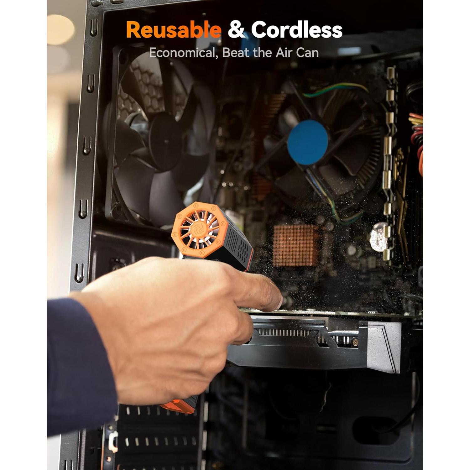 Cámara Dash 4K WOLFBOX X5 3 Canales + Soplador de Aire MF50