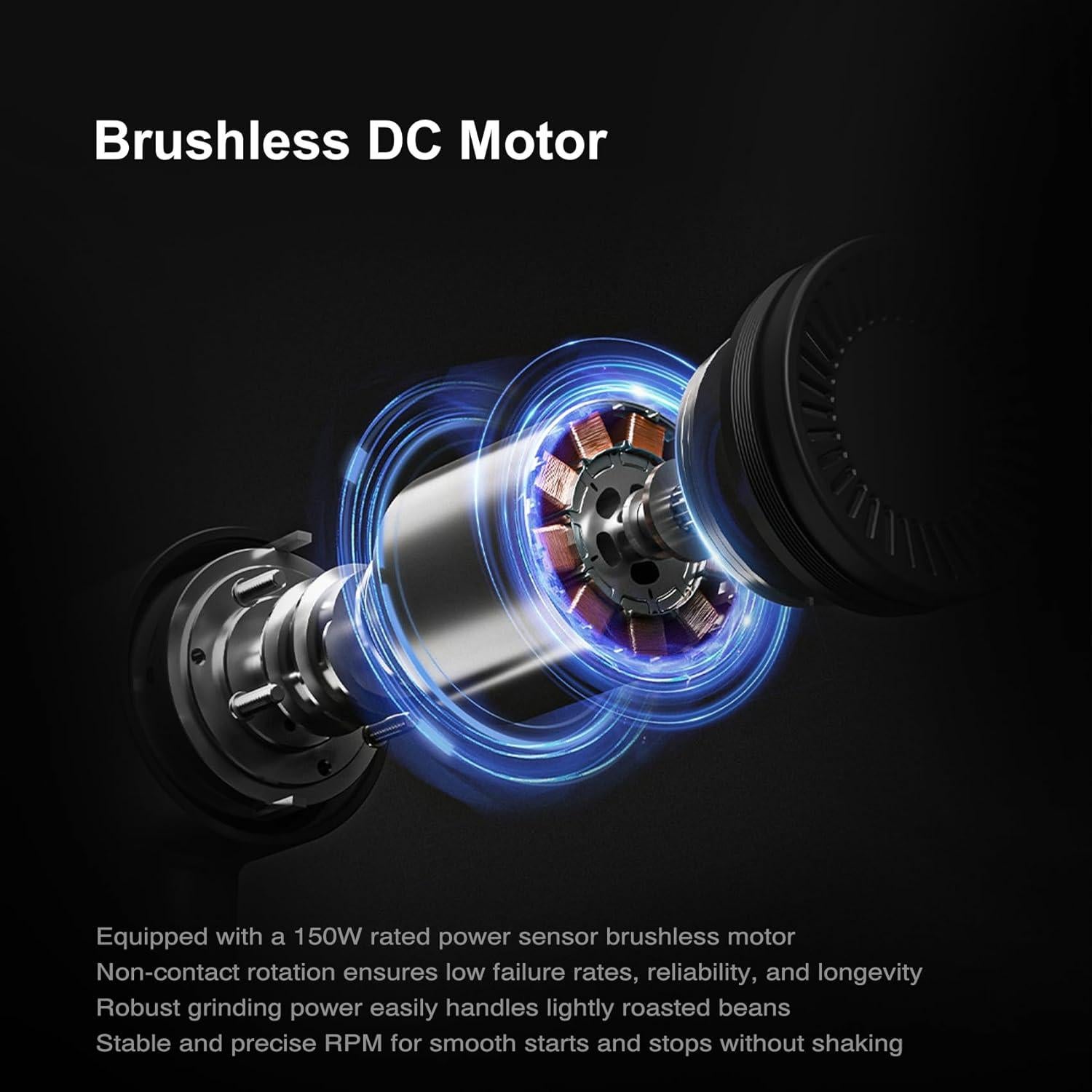 Molinillo de Café Eléctrico TIMEMORE Escultor 064S Negro