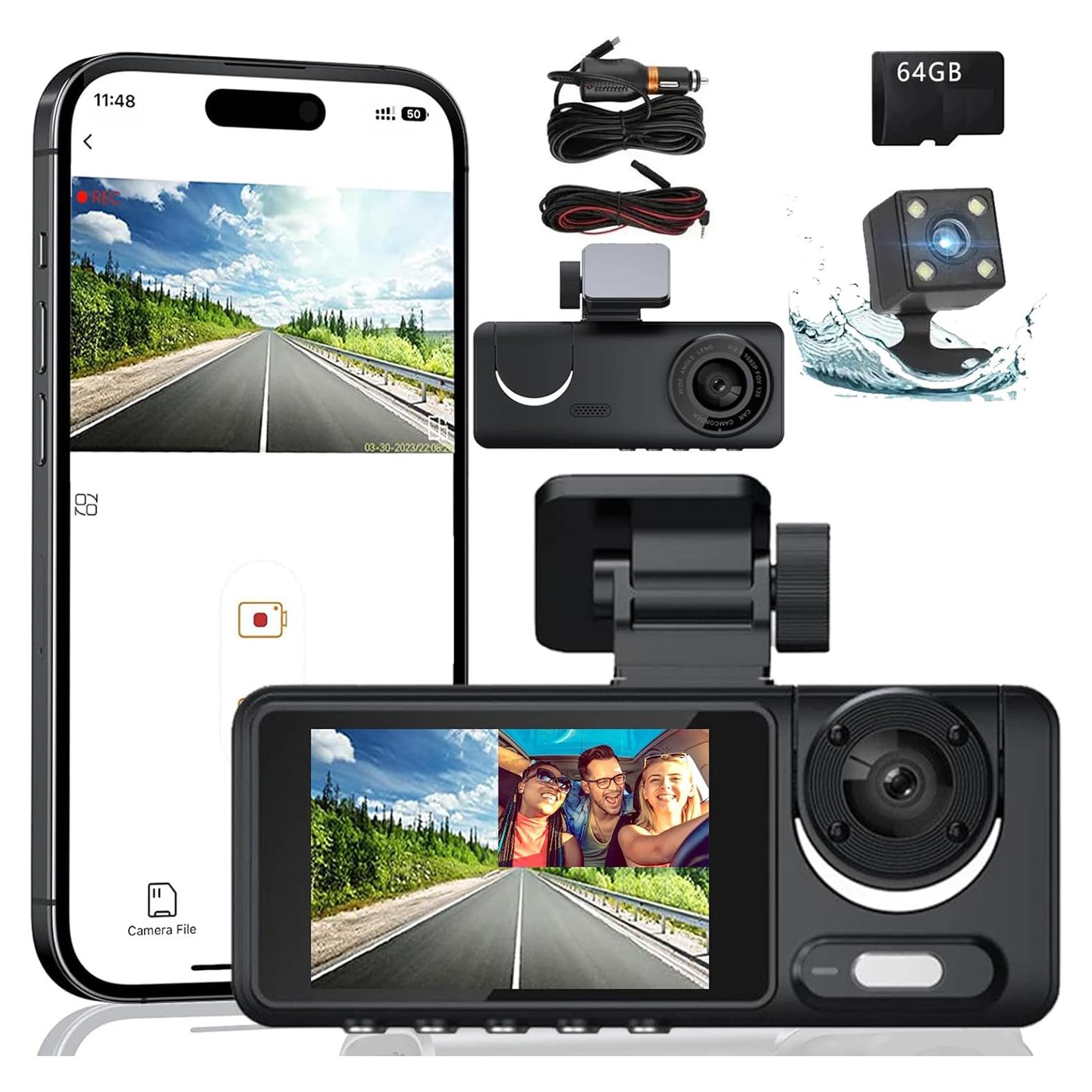 Cámara de Tablero Full HD 1080P XIKLOP con Pantalla IPS 2"