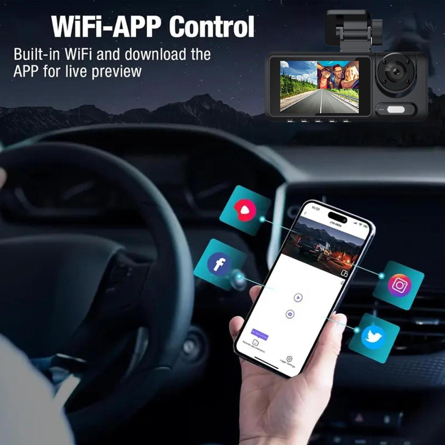 Cámara de Tablero Full HD 1080P XIKLOP con Pantalla IPS 2"