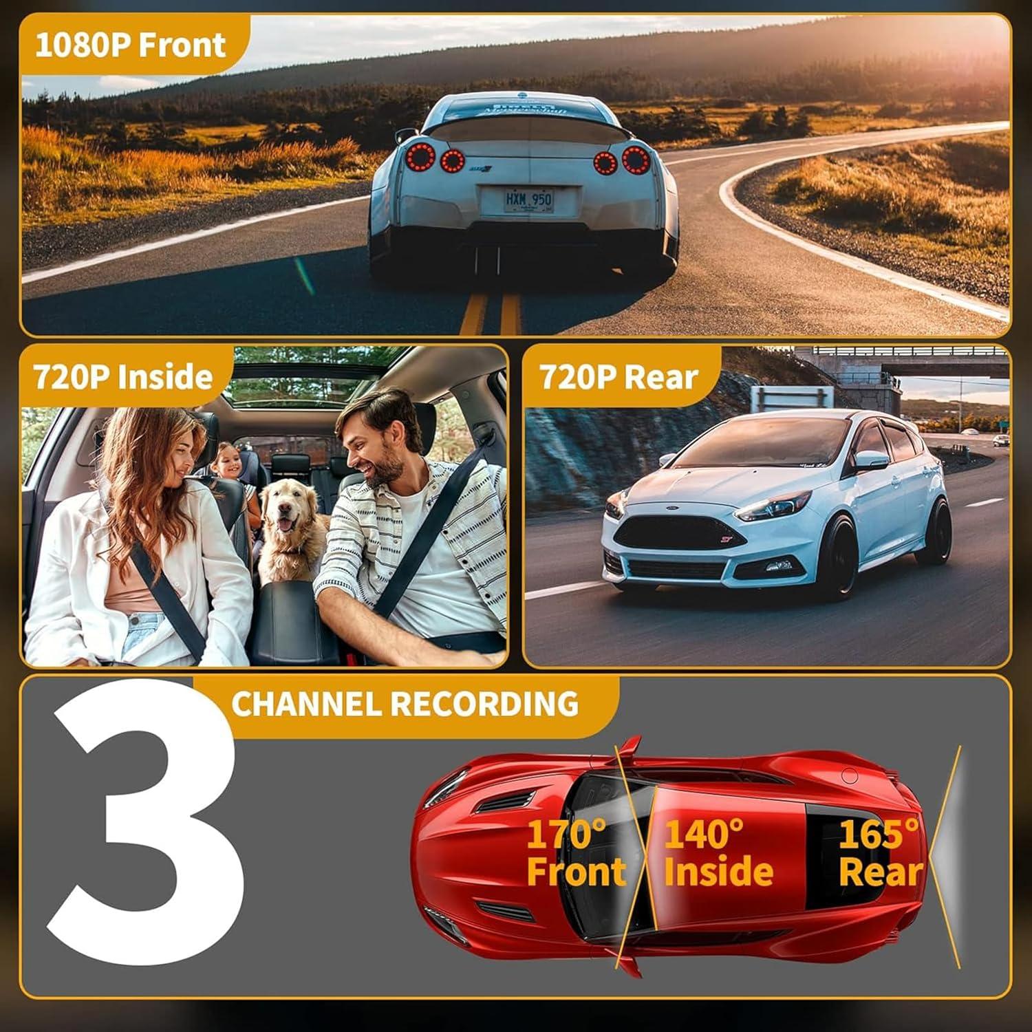 Cámara de Tablero Full HD 1080P XIKLOP con Pantalla IPS 2"