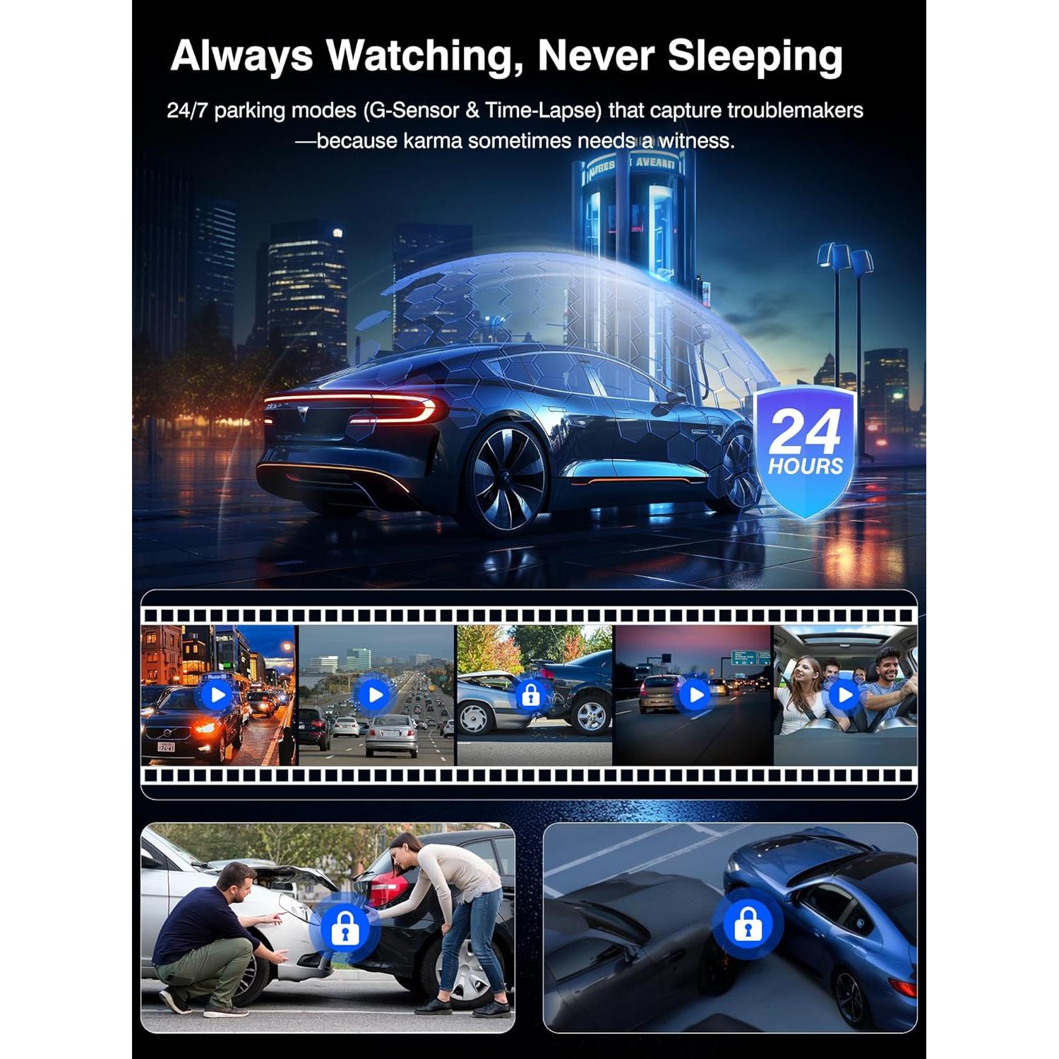 Cámara Dash Sprleaf C88-Pro 4 Canales Full HD 1080P 360°