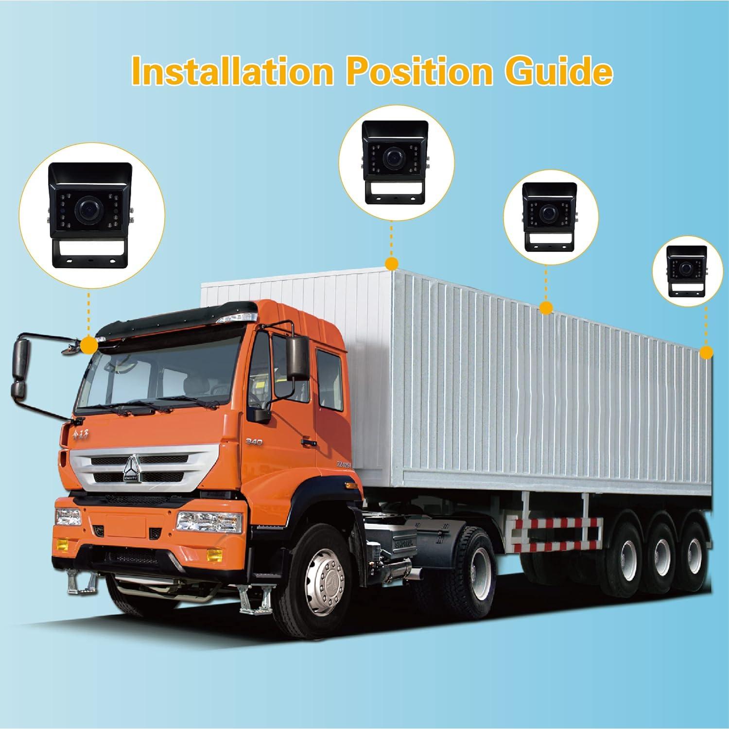 Cámara de Respaldo HD VECLESUS VC4 con Conector Universal 4 Pines