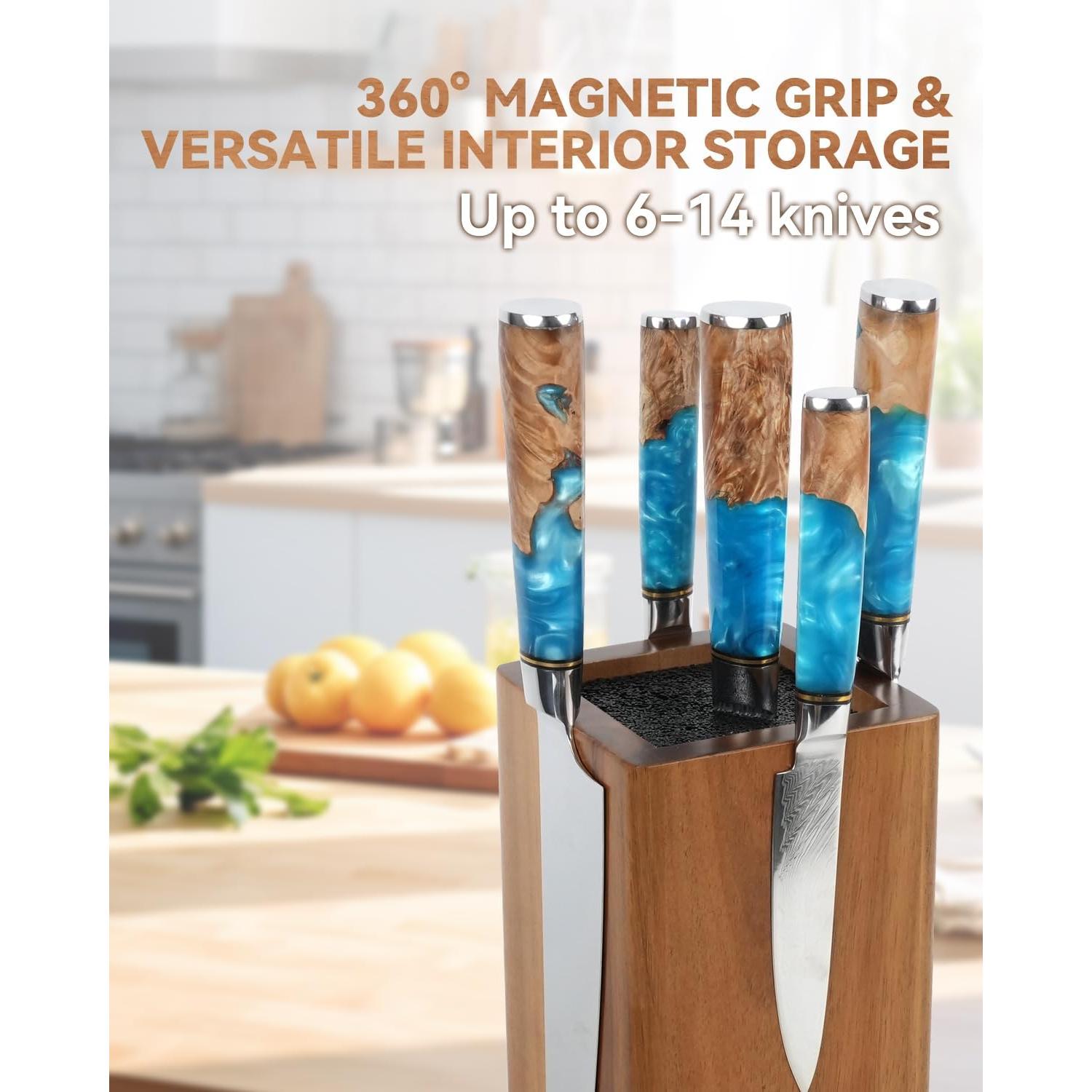 Soporte de cuchillos magnético KUCHEASY RMK01 360° rotativo