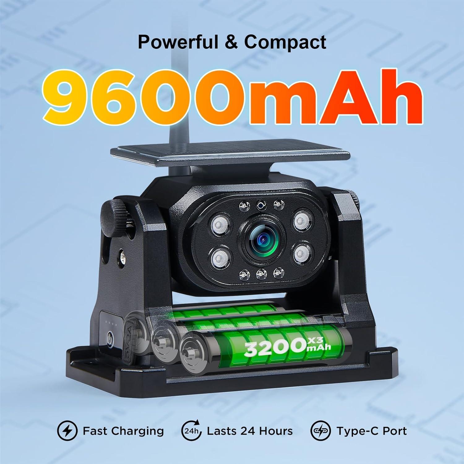 Cámara de Respaldo Inalámbrica VOONOA 1080P con Monitor 7"