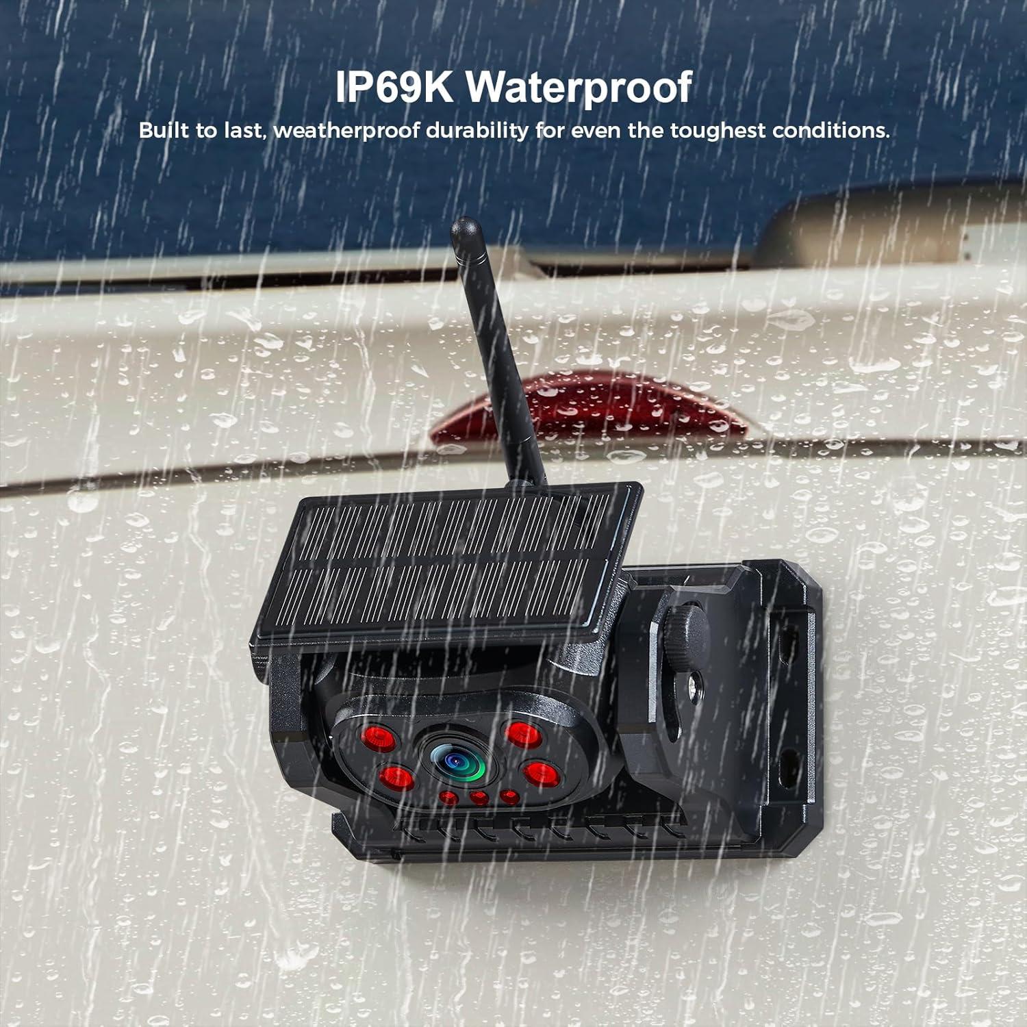 Cámara de Respaldo Inalámbrica VOONOA 1080P con Monitor 7"