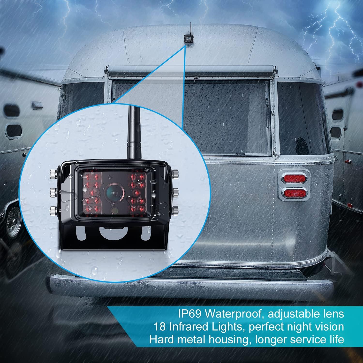 Sistema de Cámara de Respaldo Inalámbrico Fookoo 10" HD