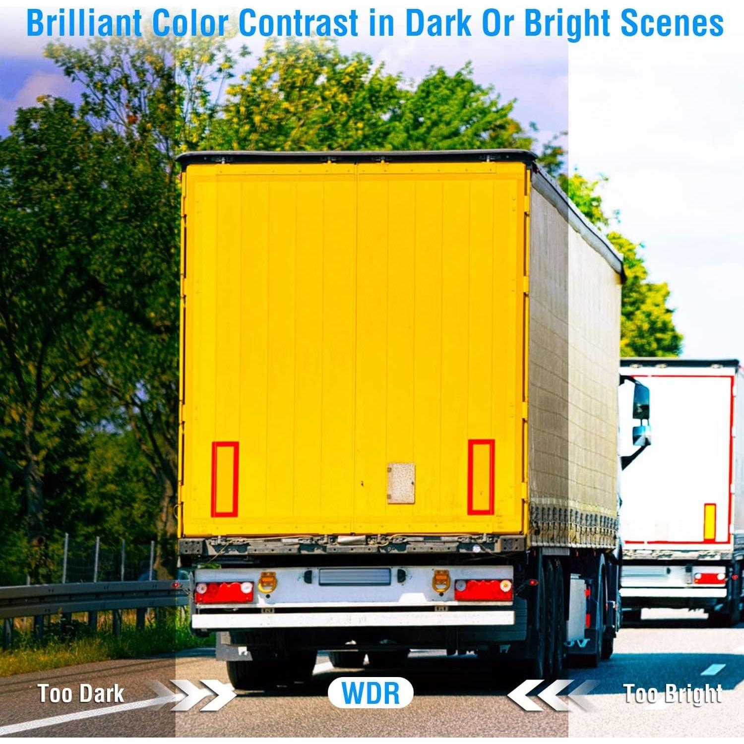 Cámara de tablero 3 canales TeqHome 1296P FHD con WDR