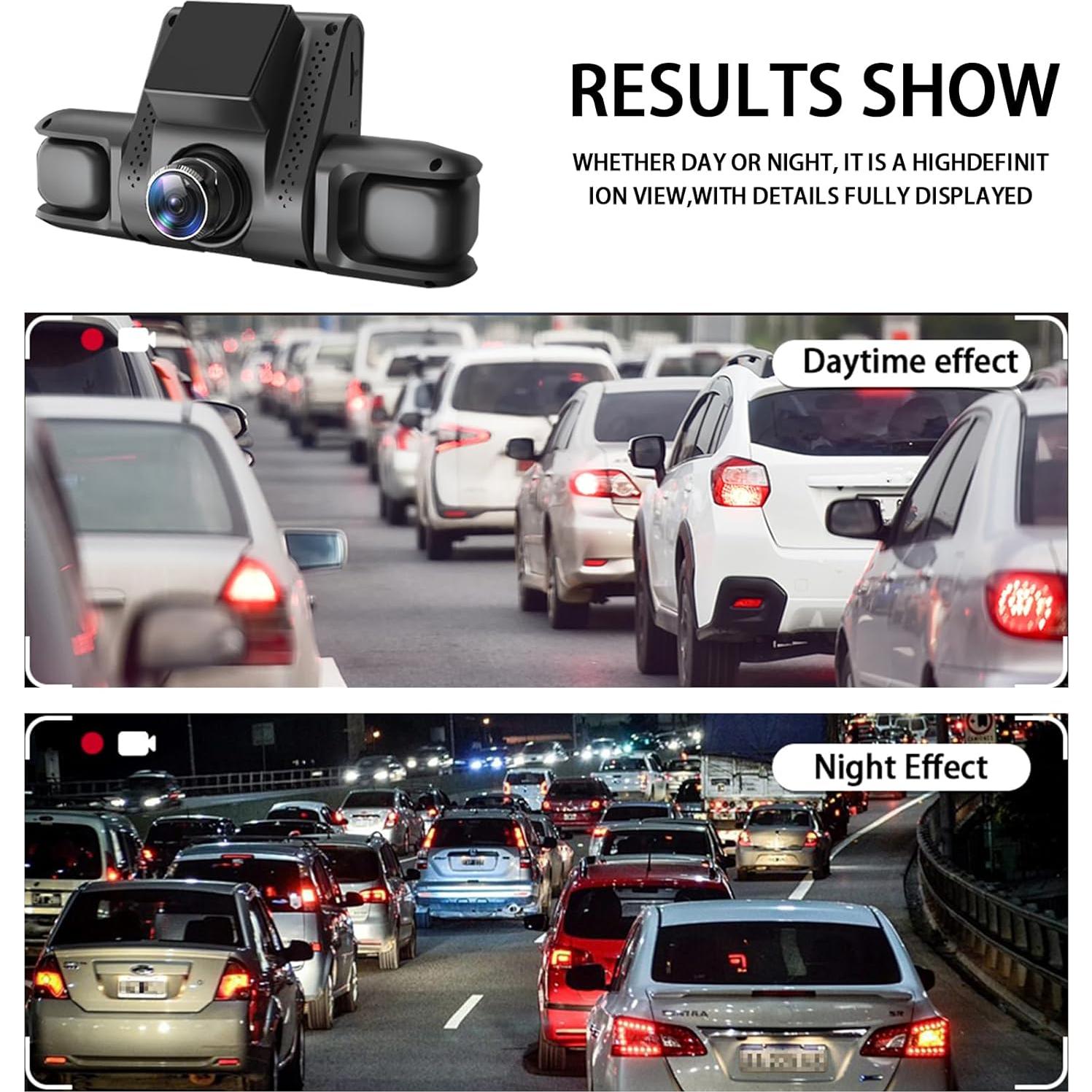 Cámara Dash 4 en 1 TIISIFANG 1080P Full HD con 64GB