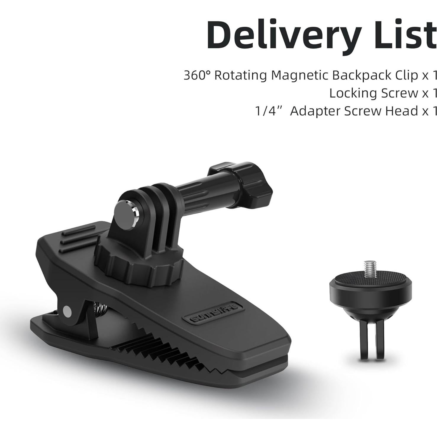 Soporte Magnético Fuerte SUNNYLIFE 360° para Mochila