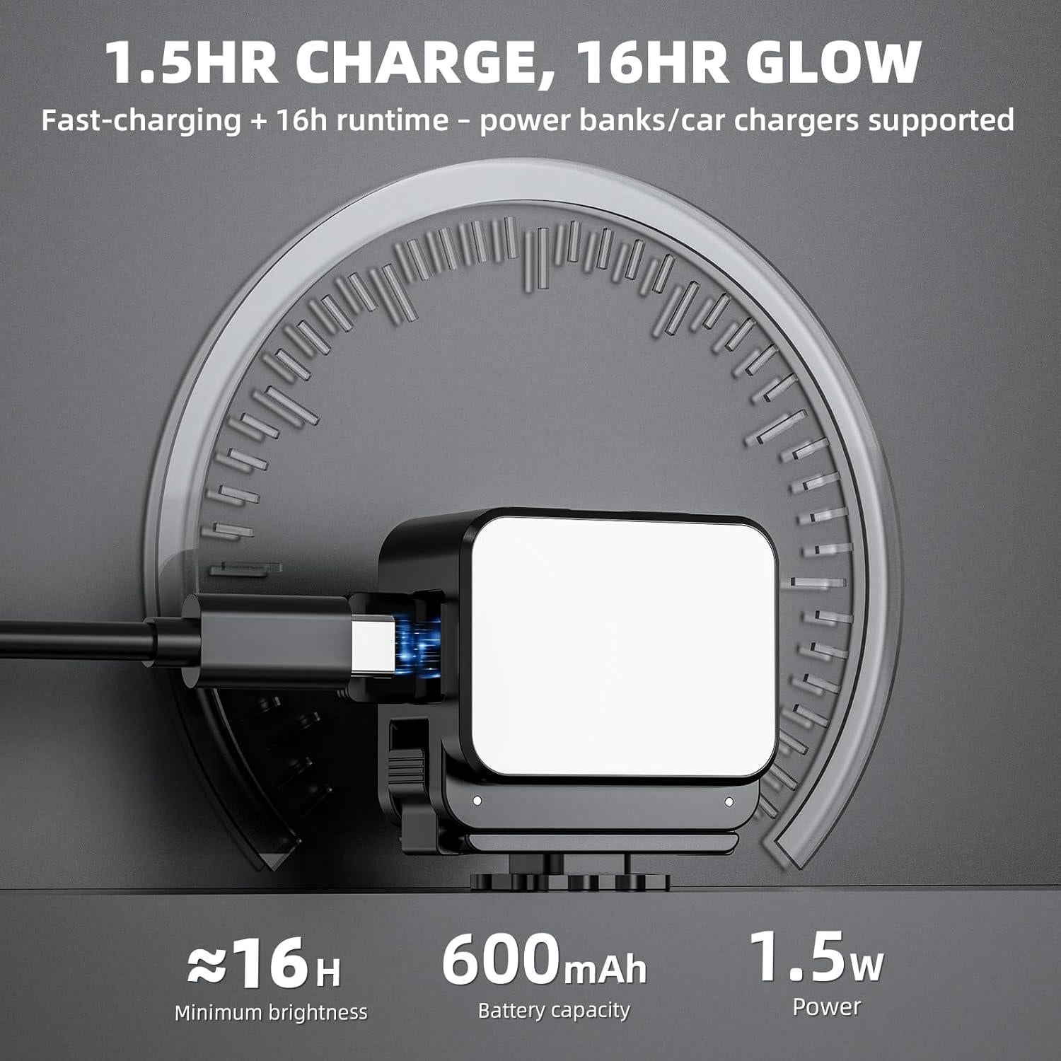 Mini Luz LED BRDRC para Cámara de Acción DJI Osmo Pocket 3