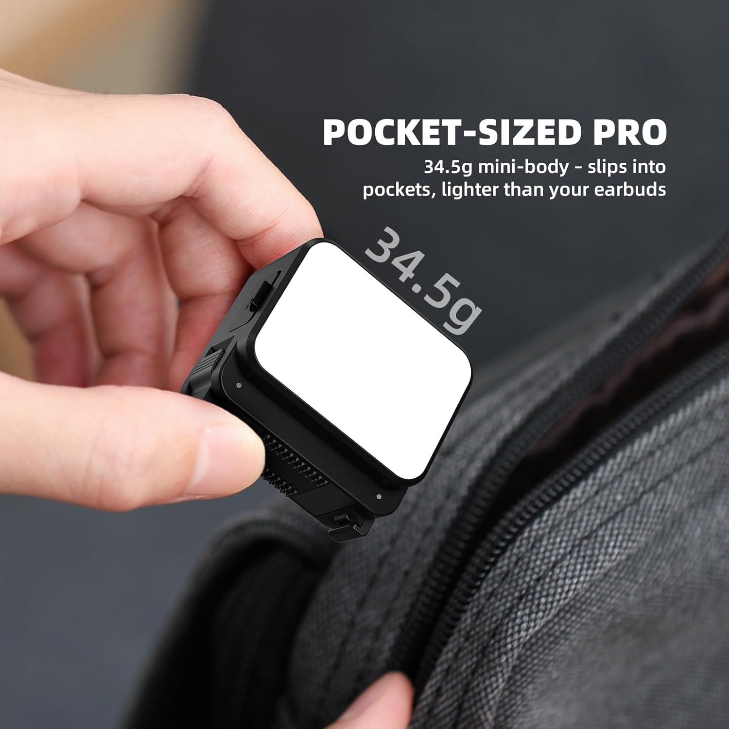 Mini Luz LED BRDRC para Cámara de Acción DJI Osmo Pocket 3