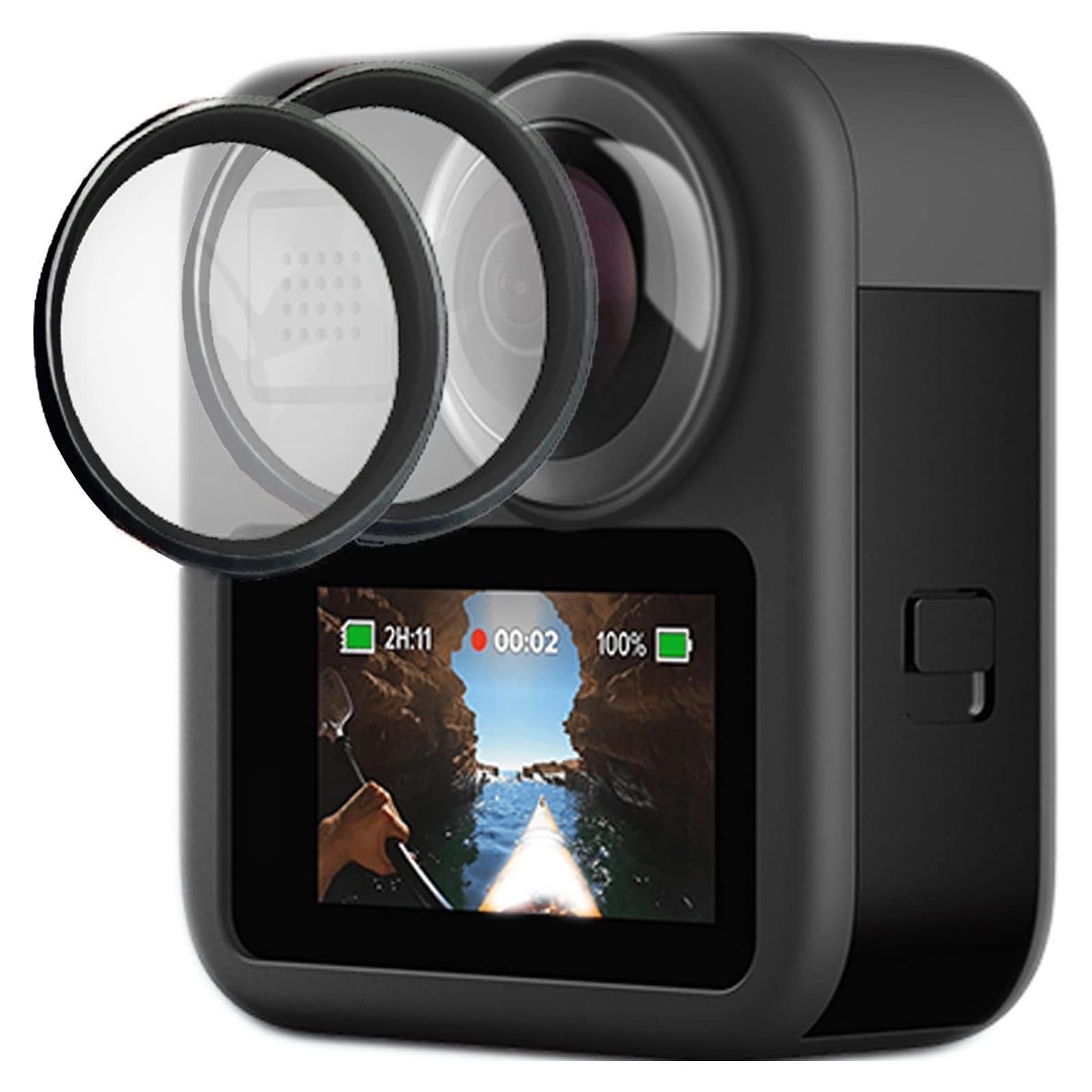 Protector de Lente FitStill 2 PZS para Go Pro MAX 2025 9H