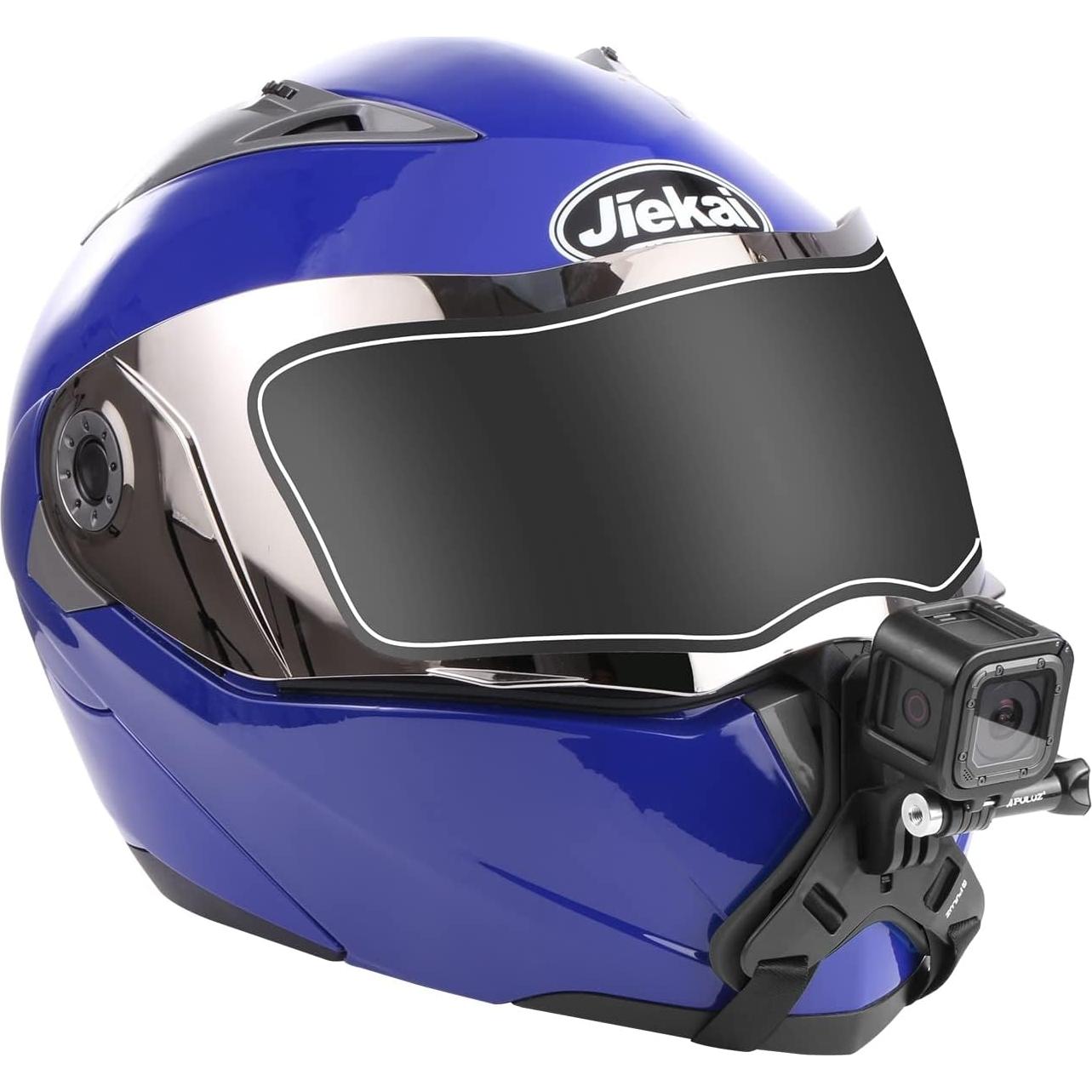Soporte de correa para mentón de casco PULUZ para cámaras de acción