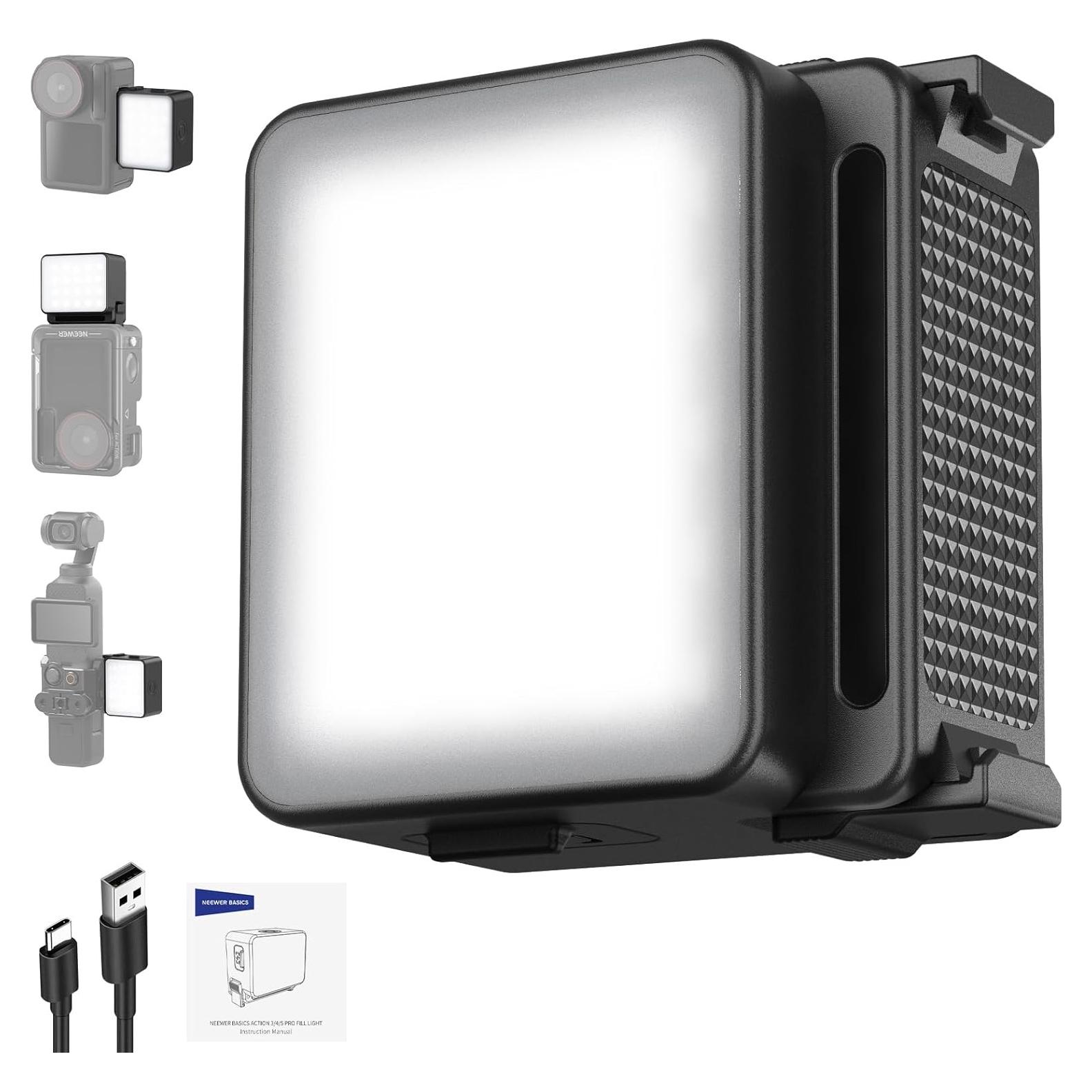 Luz LED Magnética NEEWER M20 para Cámara DJI OSMO Action