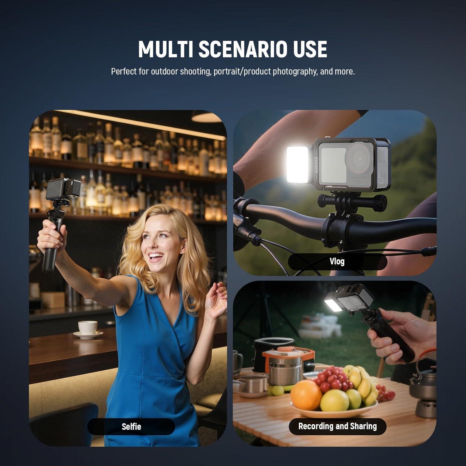 Luz LED Magnética NEEWER M20 para Cámara DJI OSMO Action