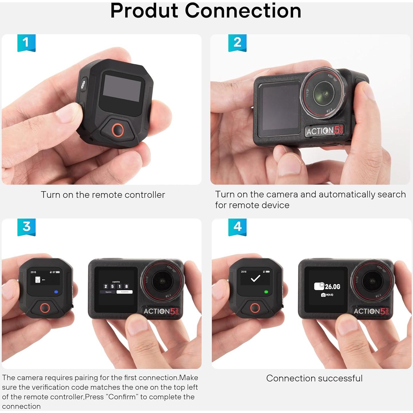 Control Remoto GPS Inalámbrico STARTRC para DJI Osmo Action 5/4