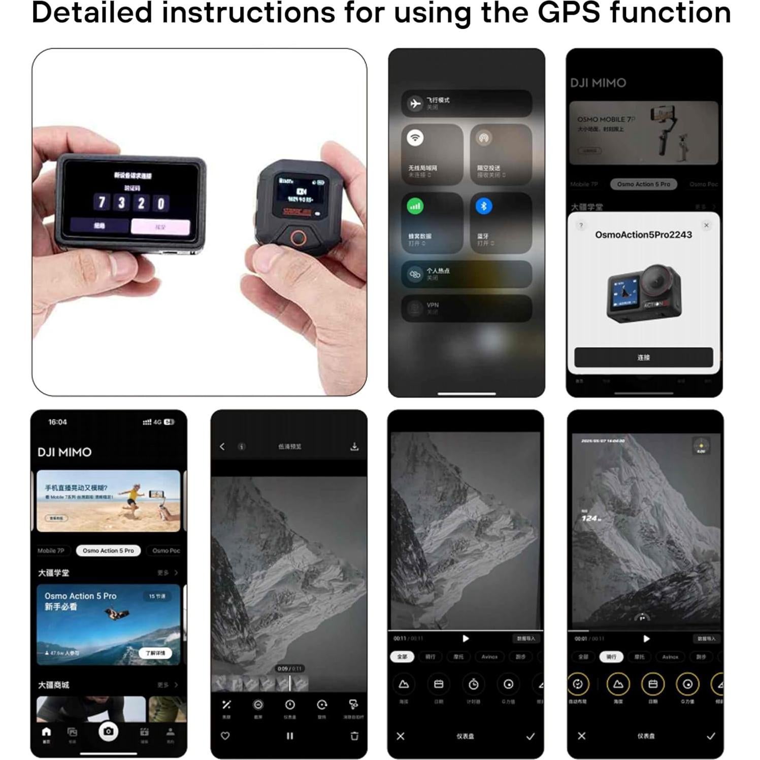 Control Remoto GPS Inalámbrico STARTRC para DJI Osmo Action 5/4