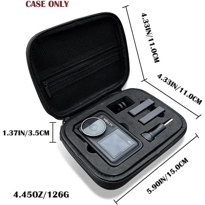 Funda de Transporte para Cámara DJI Osmo Action 5 Pro, 4 y 3 - Negra