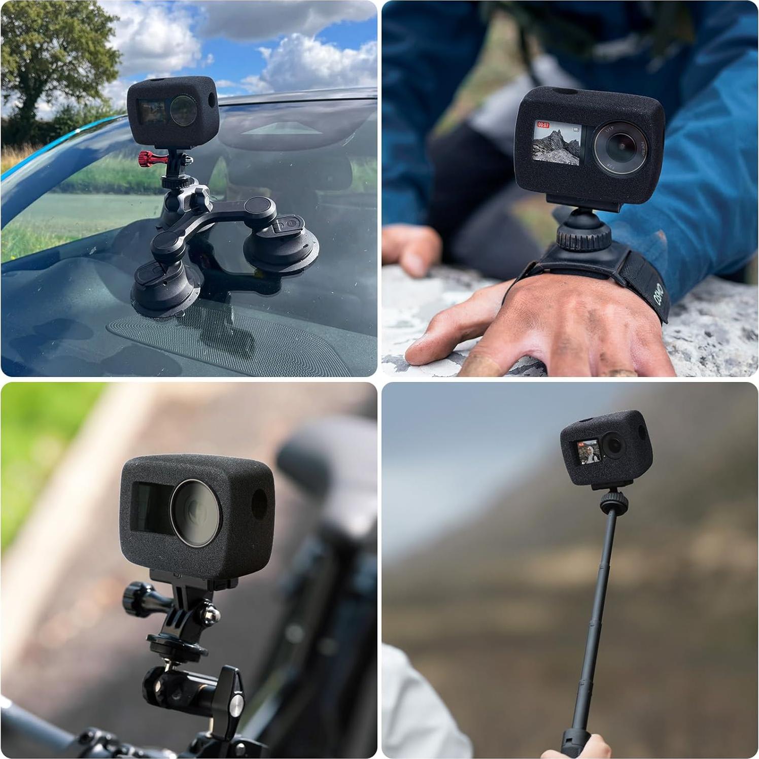 Cubierta Windslayer HSU para DJI Osmo Action 4/3 - 2 Piezas