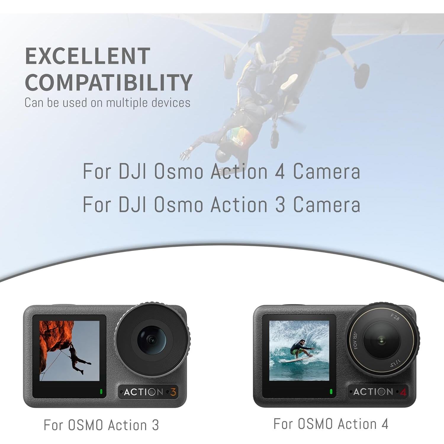 Kit Cargador Batería DJI Osmo Action 4/3 - 3 Baterías 1850mAh