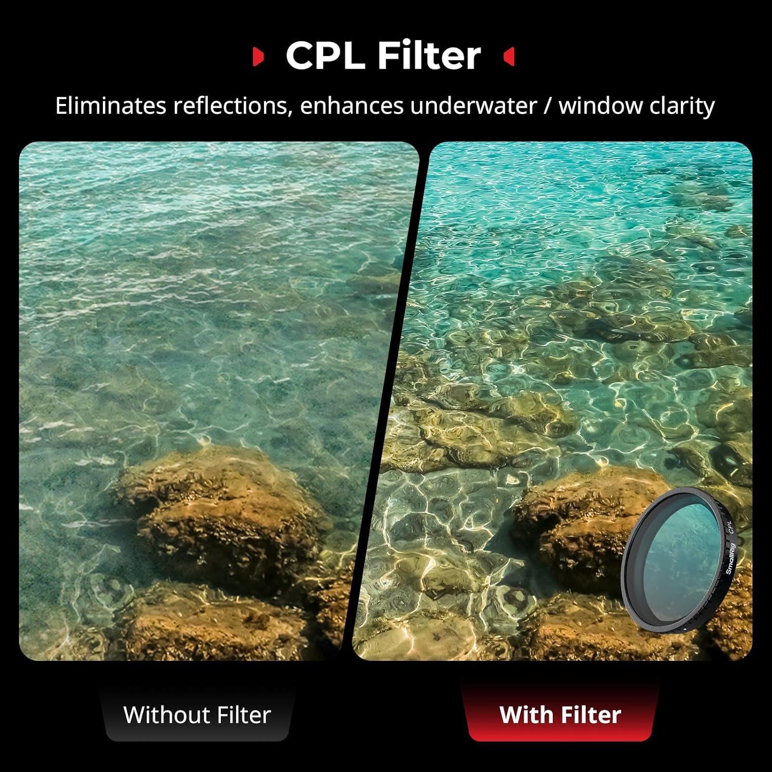 Kit de Filtros ND SmallRig para DJI Osmo Action 5 Pro/4 - CPL, ND8, ND16, ND32