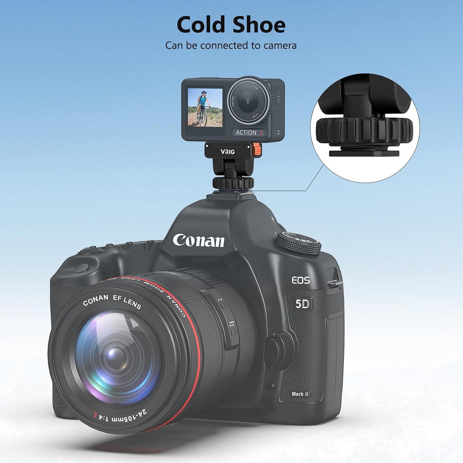 Soporte Rápido Magnético VRIG para DJI OSMO Action 360/5Pro