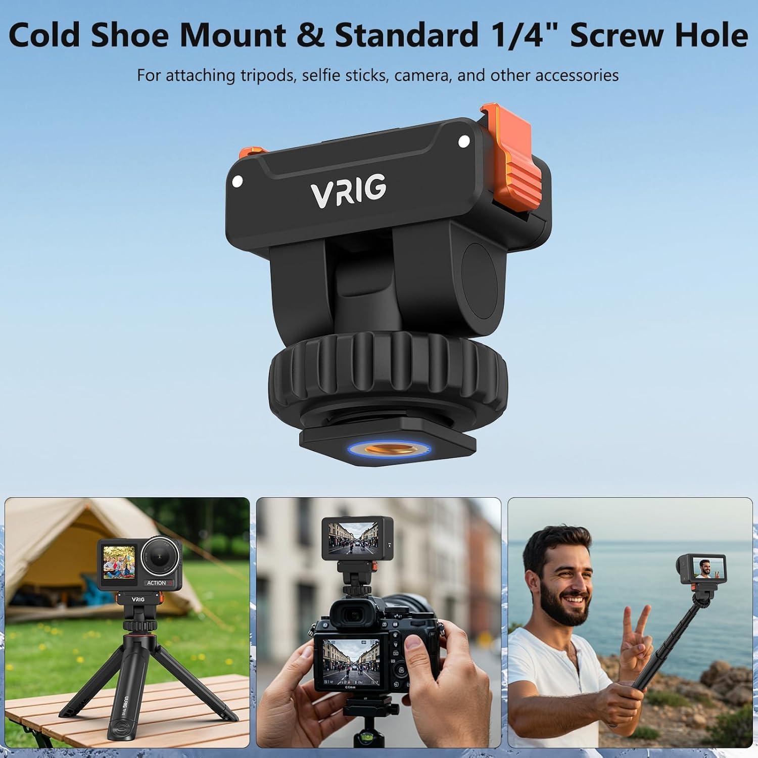 Soporte Rápido Magnético VRIG para DJI OSMO Action 360/5Pro