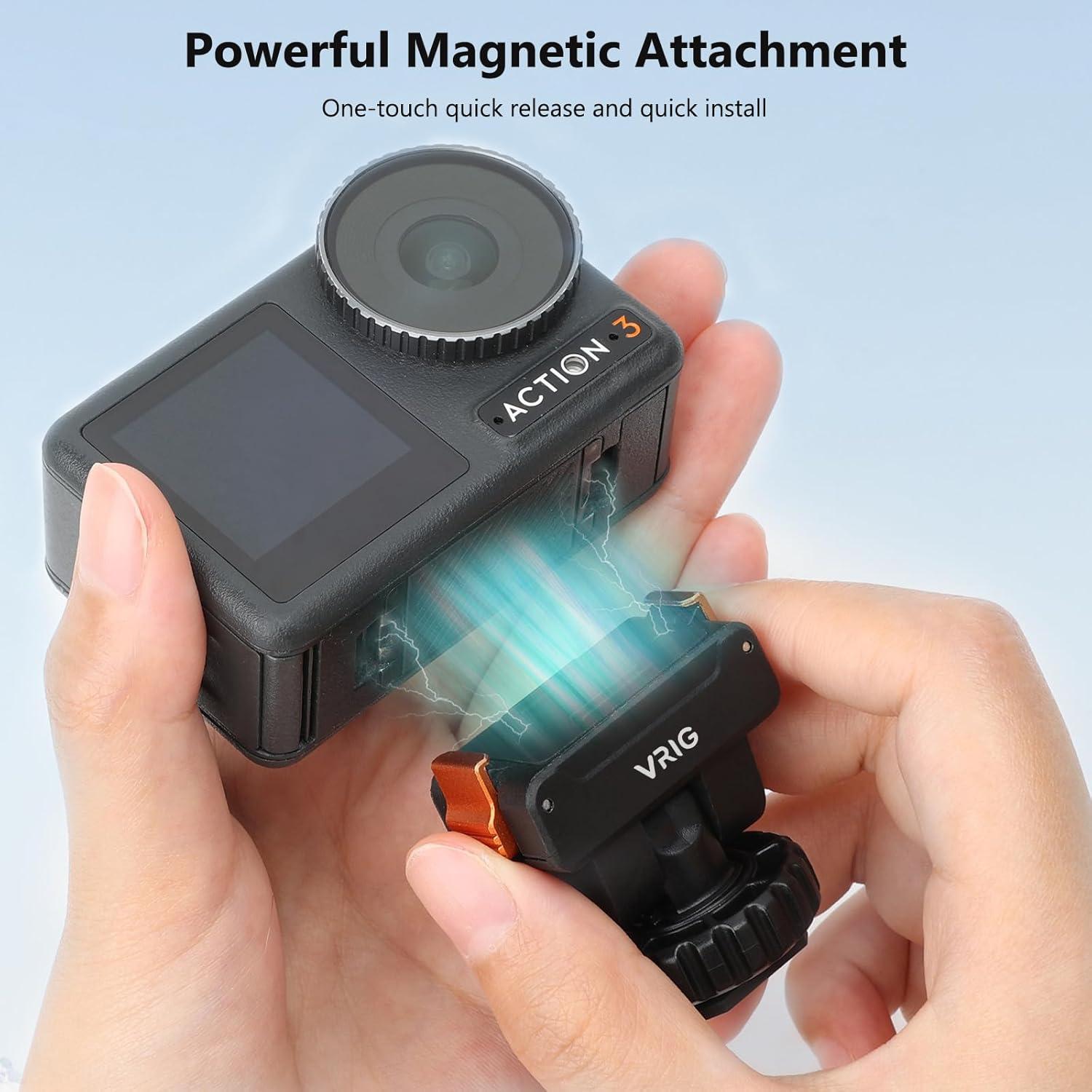 Soporte Rápido Magnético VRIG para DJI OSMO Action 360/5Pro