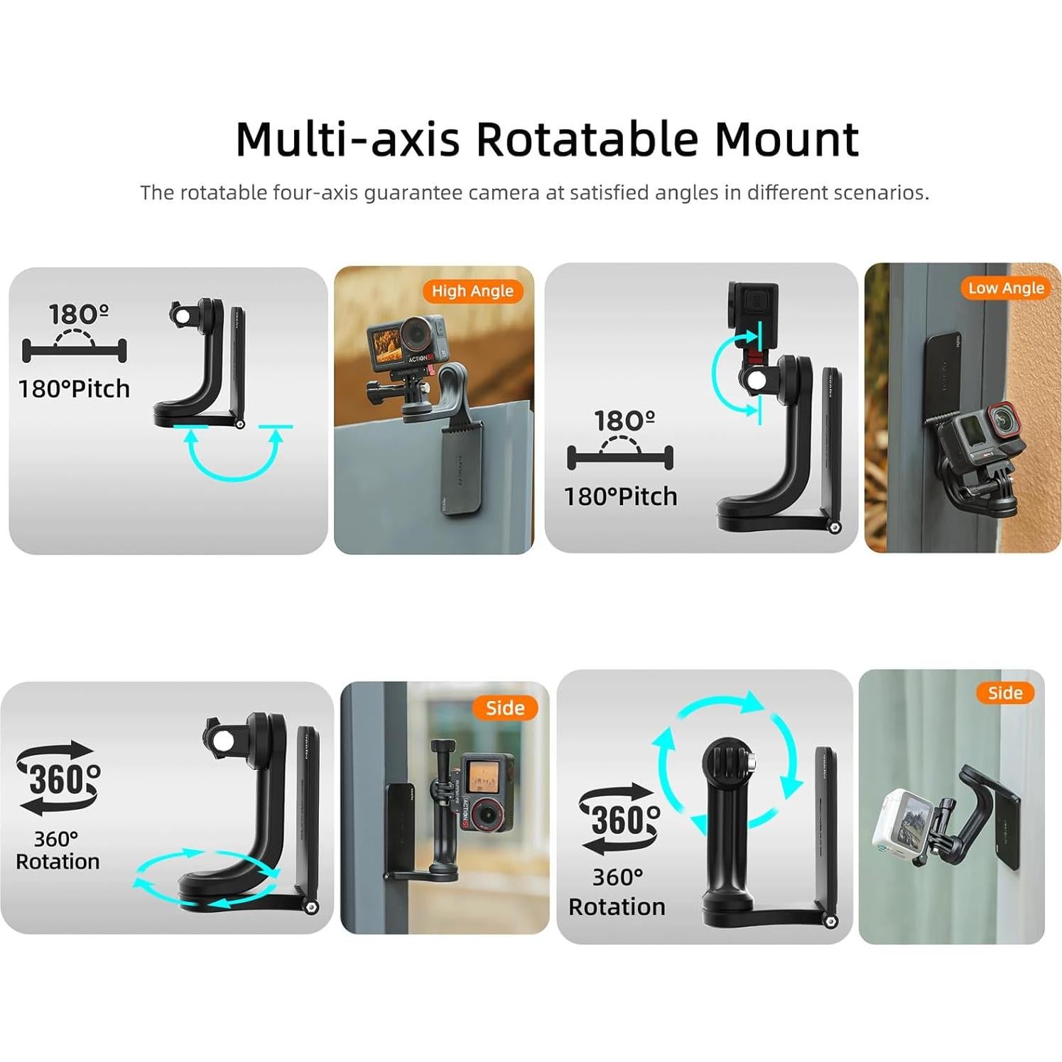 Soporte de cámara magnético Sinyutia para DJI Osmo Action 5 Pro