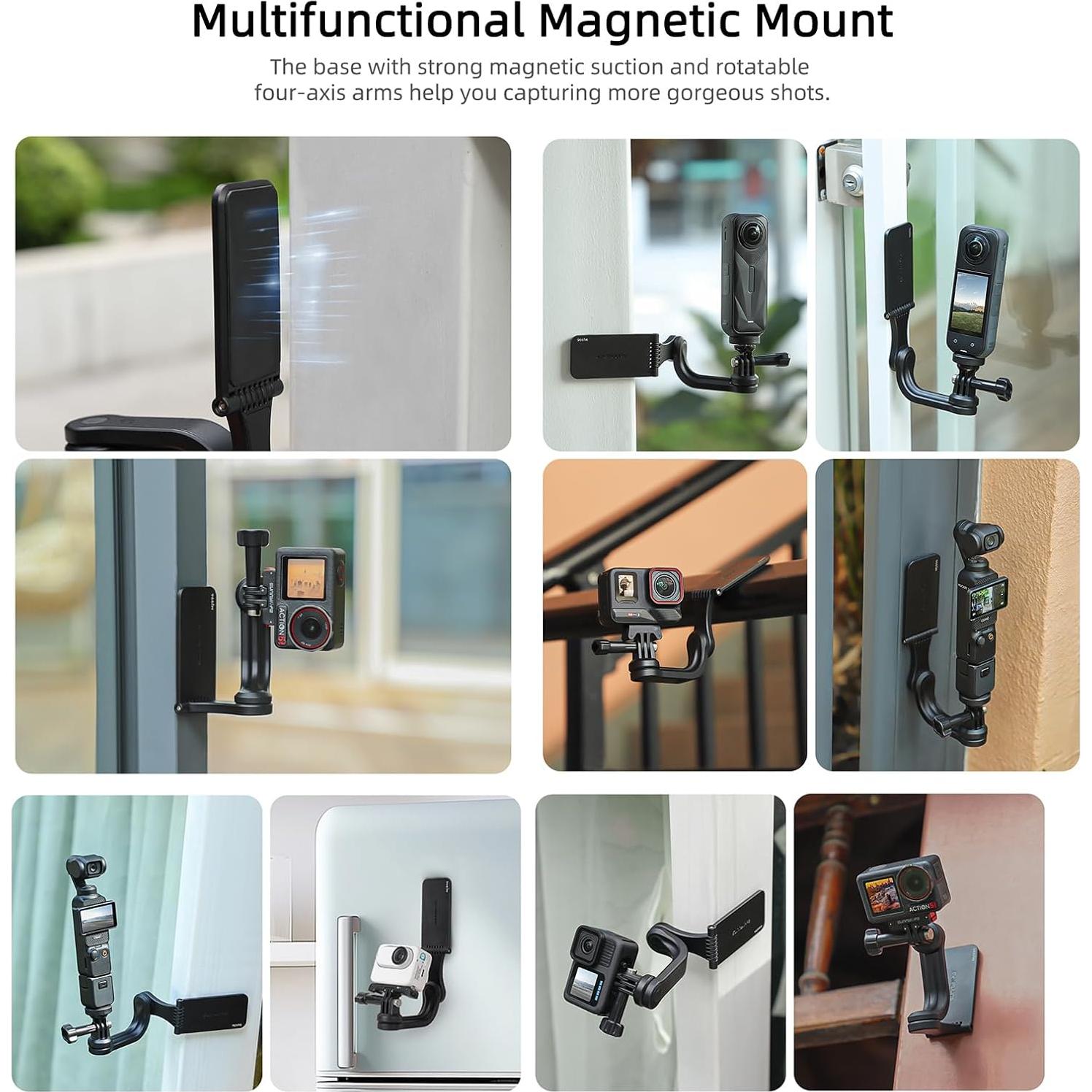 Soporte de cámara magnético Sinyutia para DJI Osmo Action 5 Pro