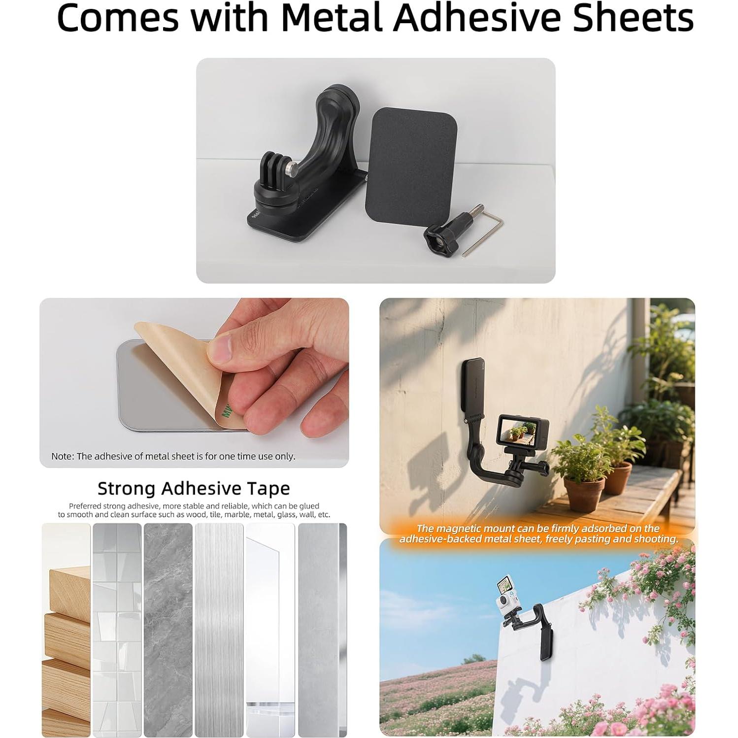 Soporte de cámara magnético Sinyutia para DJI Osmo Action 5 Pro