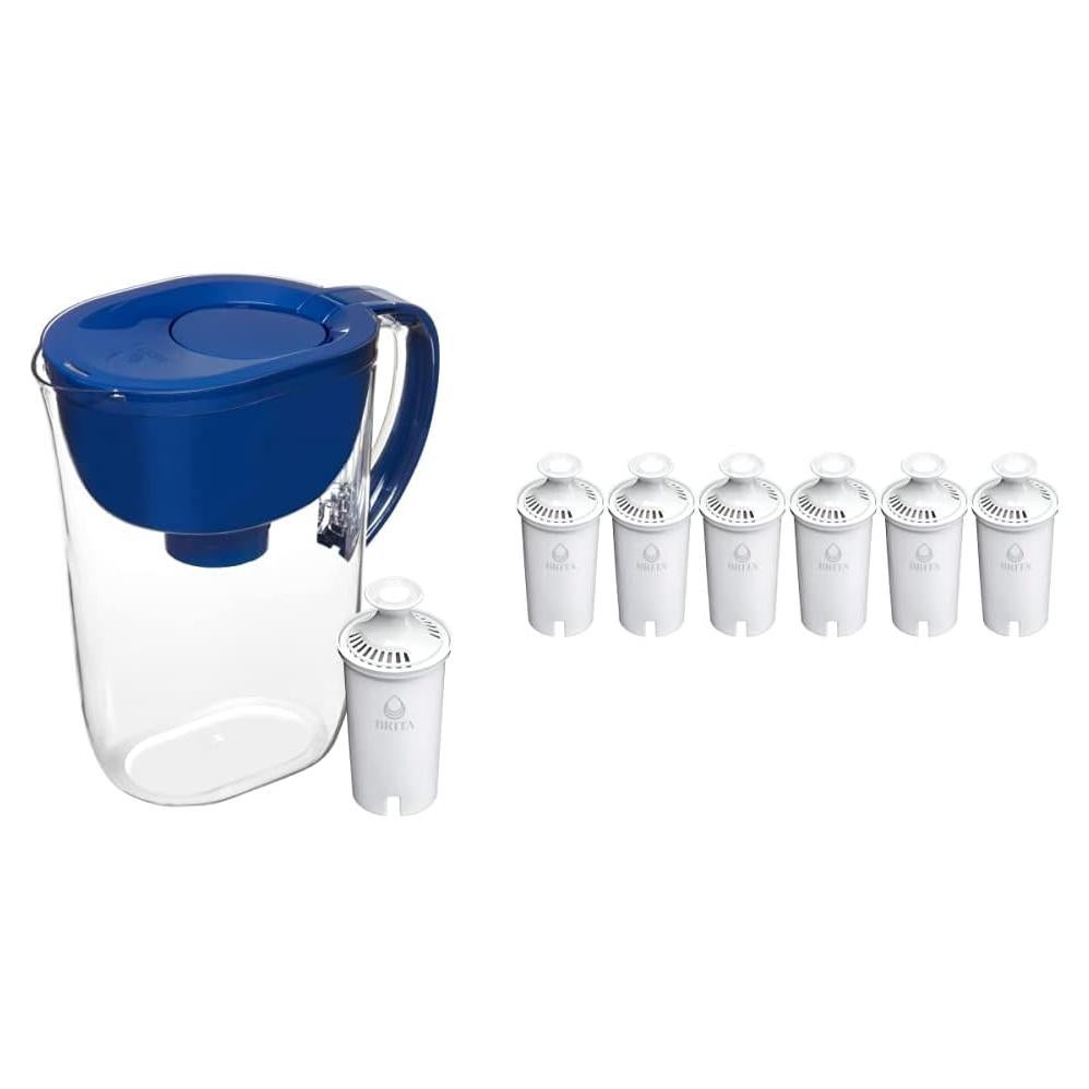 Jarra de Filtro de Agua Brita 10 Tazas + 6 Filtros Estándar