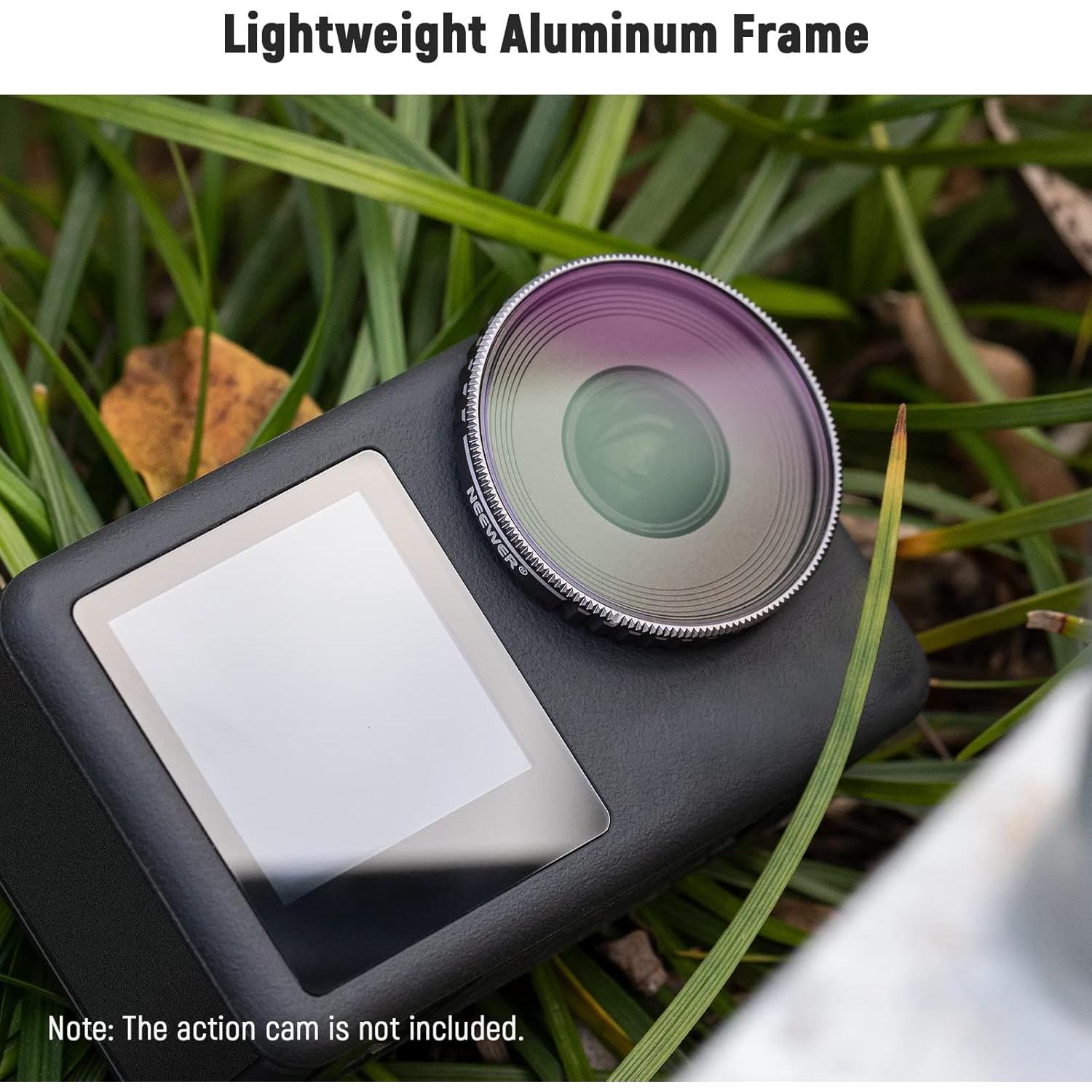 Juego de Filtros NEEWER ND/CPL para DJI Osmo Action 3 - 5 Piezas