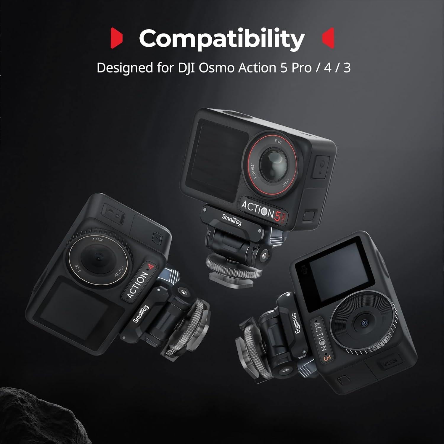 Adaptador de zapata fría SMALLRIG 5436 para DJI Osmo Action 360