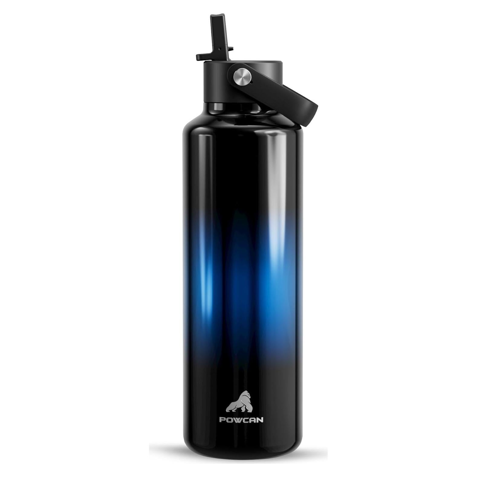 Botella de Agua Aislada POWCAN 24 oz Acero Inoxidable Noche Crepuscular