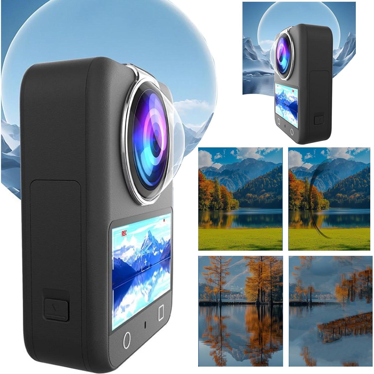 Protector de lente DJI Osmo 360 - 2 unidades, anti-reflejo