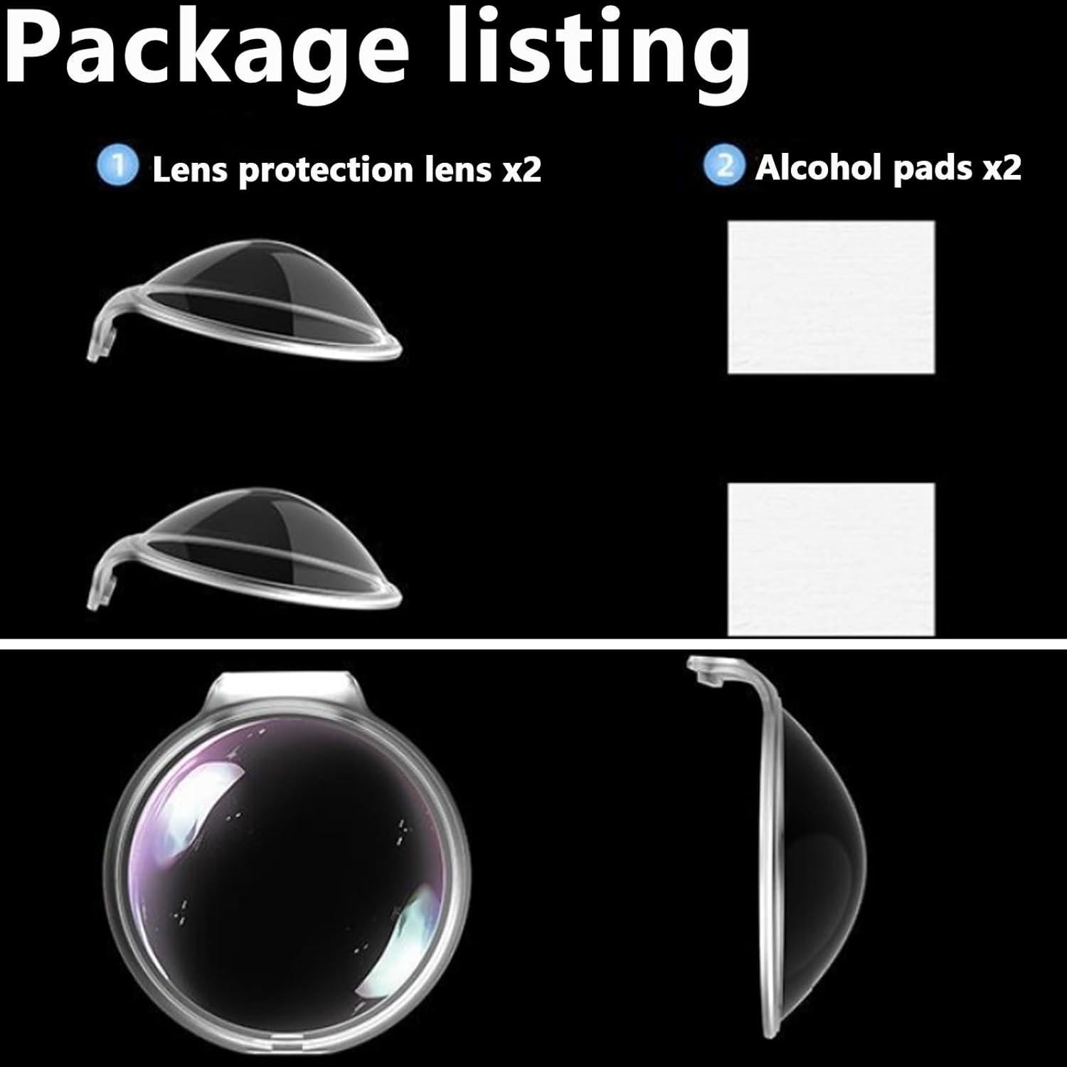 Protector de lente DJI Osmo 360 - 2 unidades, anti-reflejo