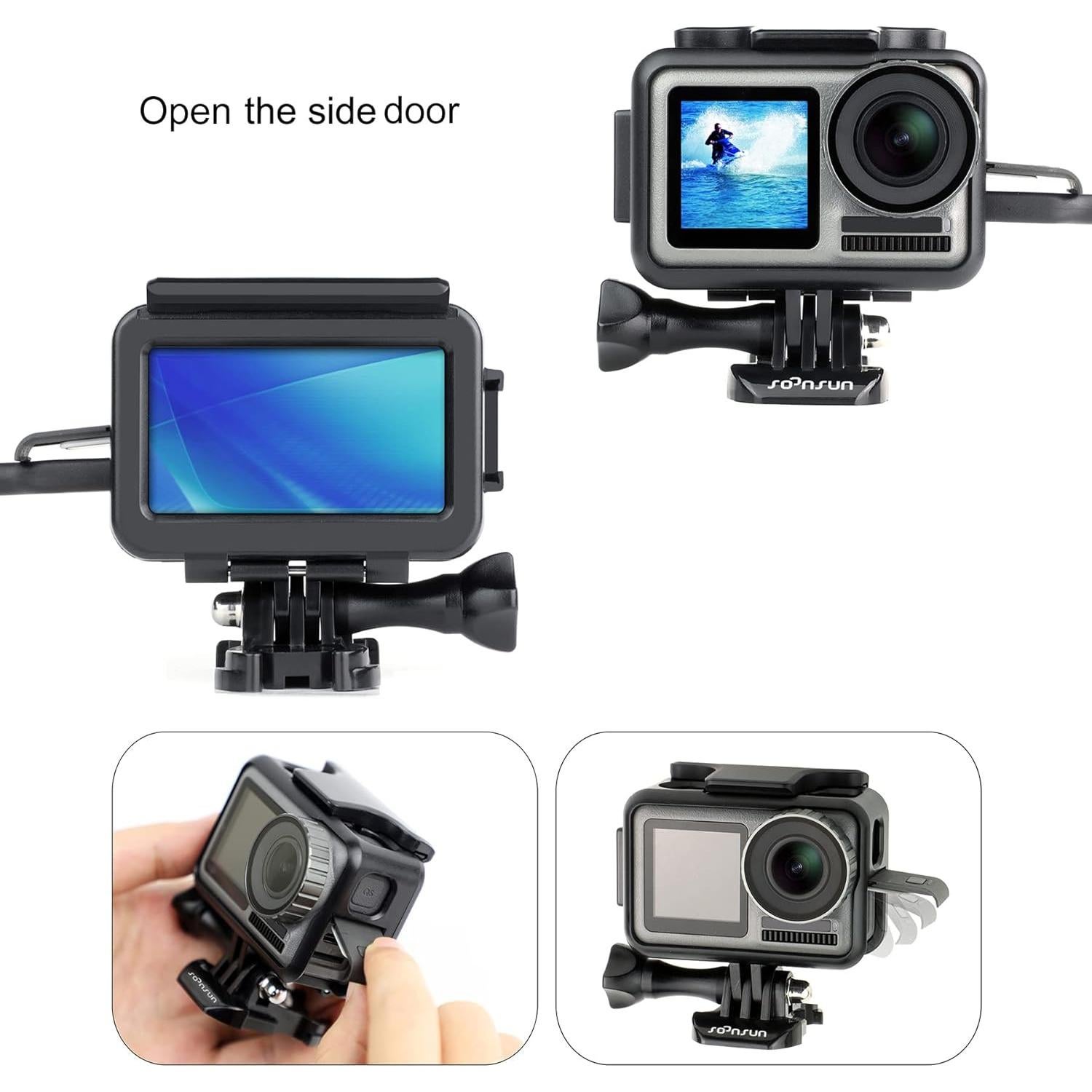 Funda y Protector de Pantalla SOONSUN para DJI Osmo Action 1