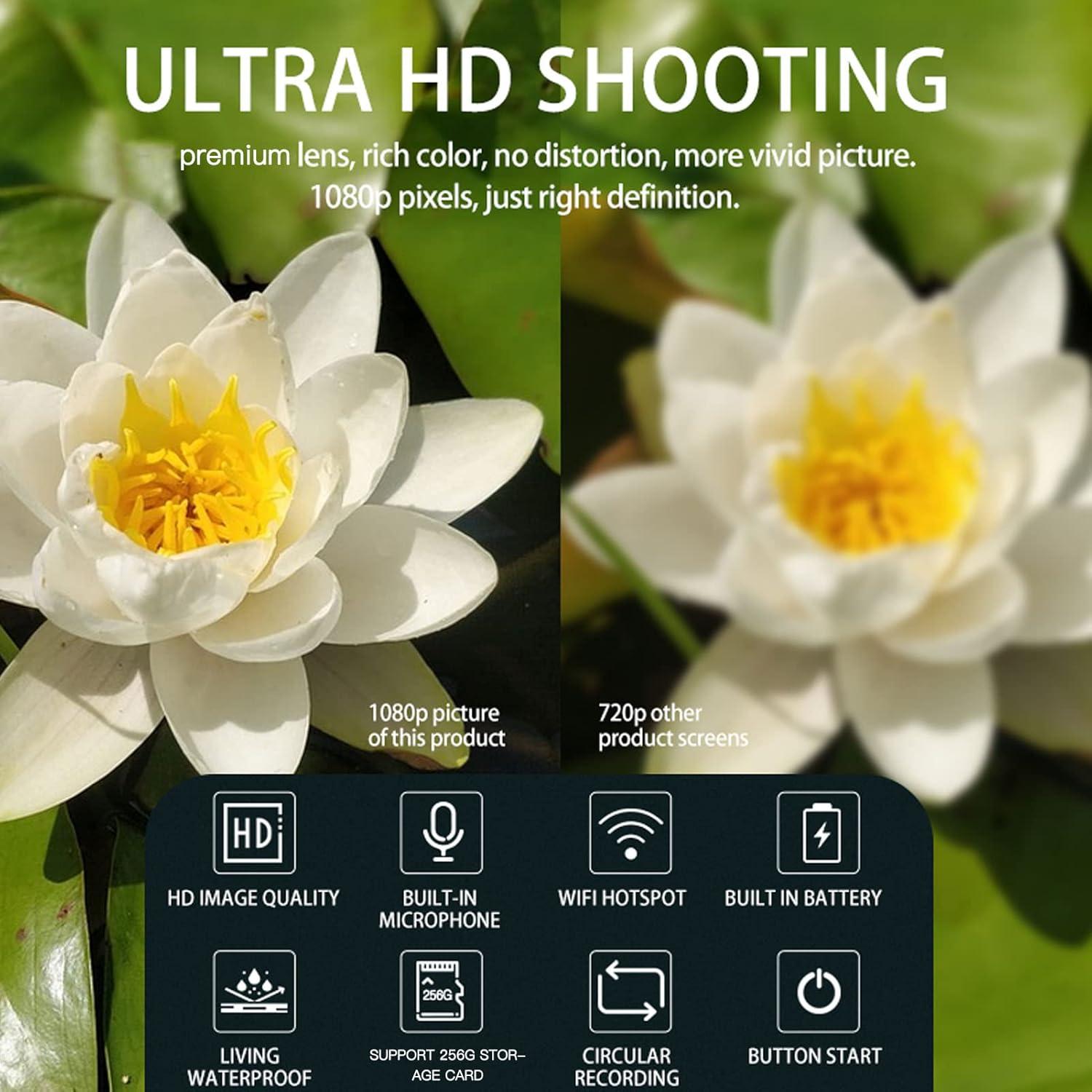 Cámara de Acción ASHATA CS03 Ultra HD 1080P a Prueba de Agua