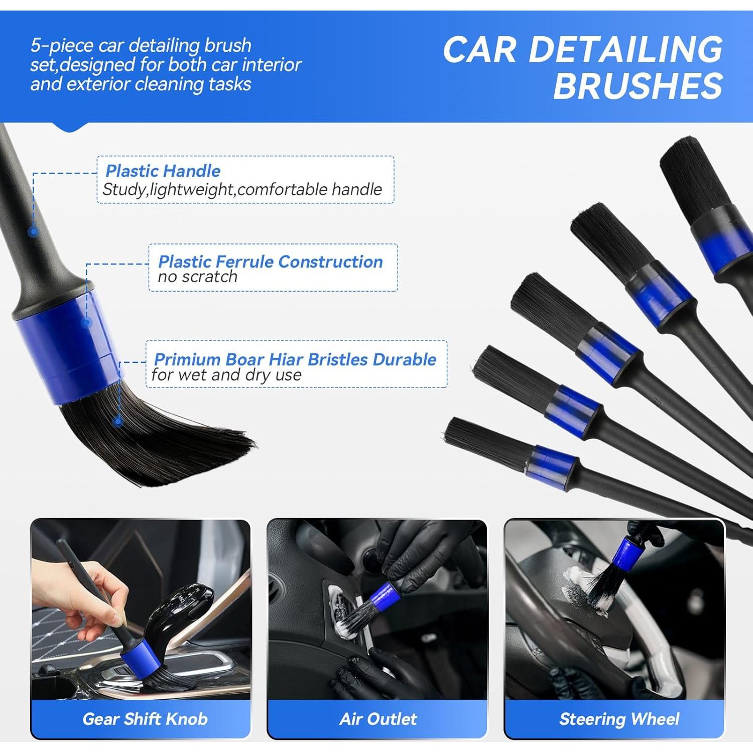 Kit de Detalle de Coche COOGEO 28 Piezas con Accesorios