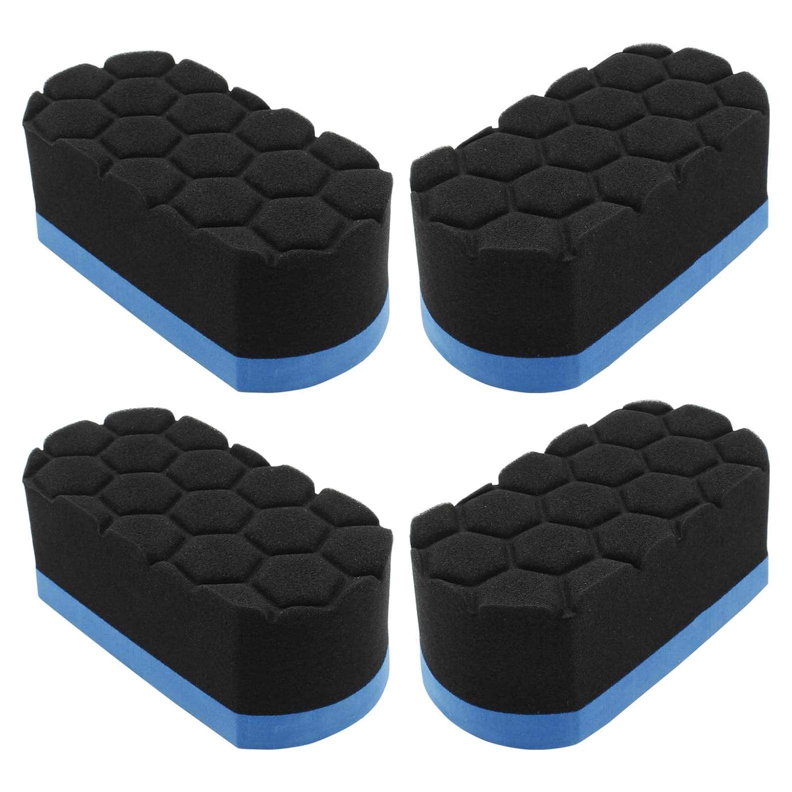 Hitefu 4 Almohadillas Aplicadoras de Brillo para Neumáticos