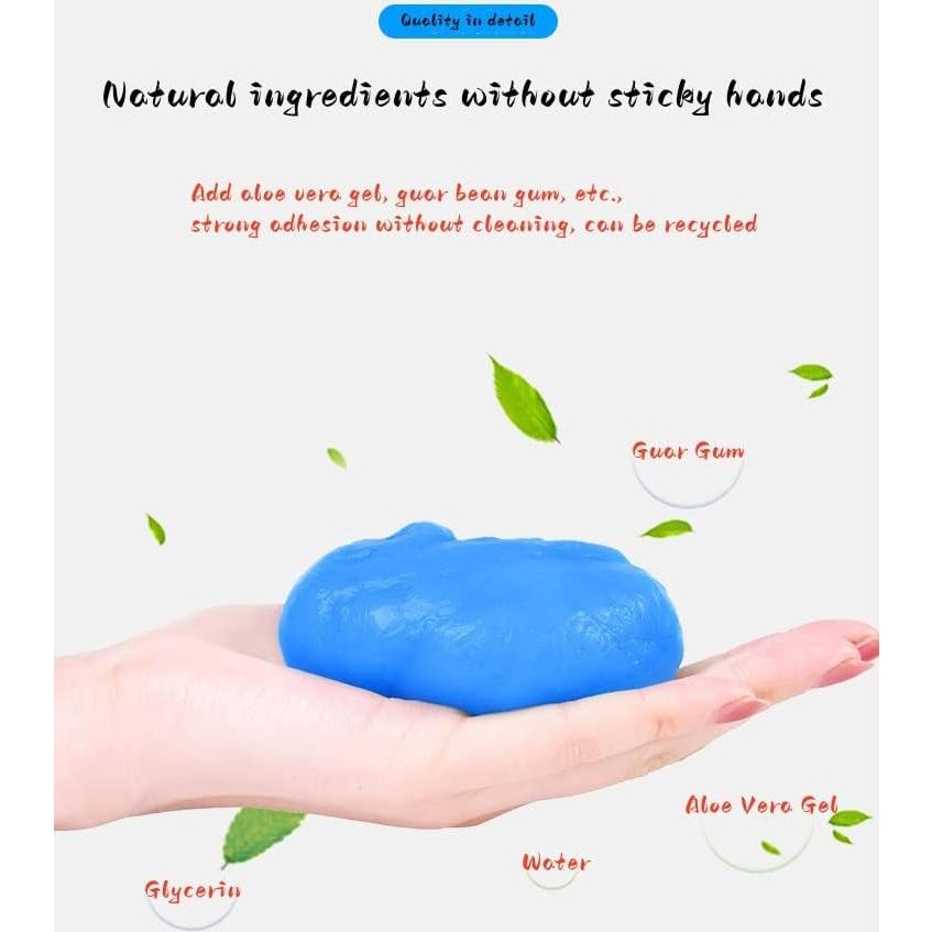 Gel Suave de Limpieza de Autos 198g - Barro Mágico Azul