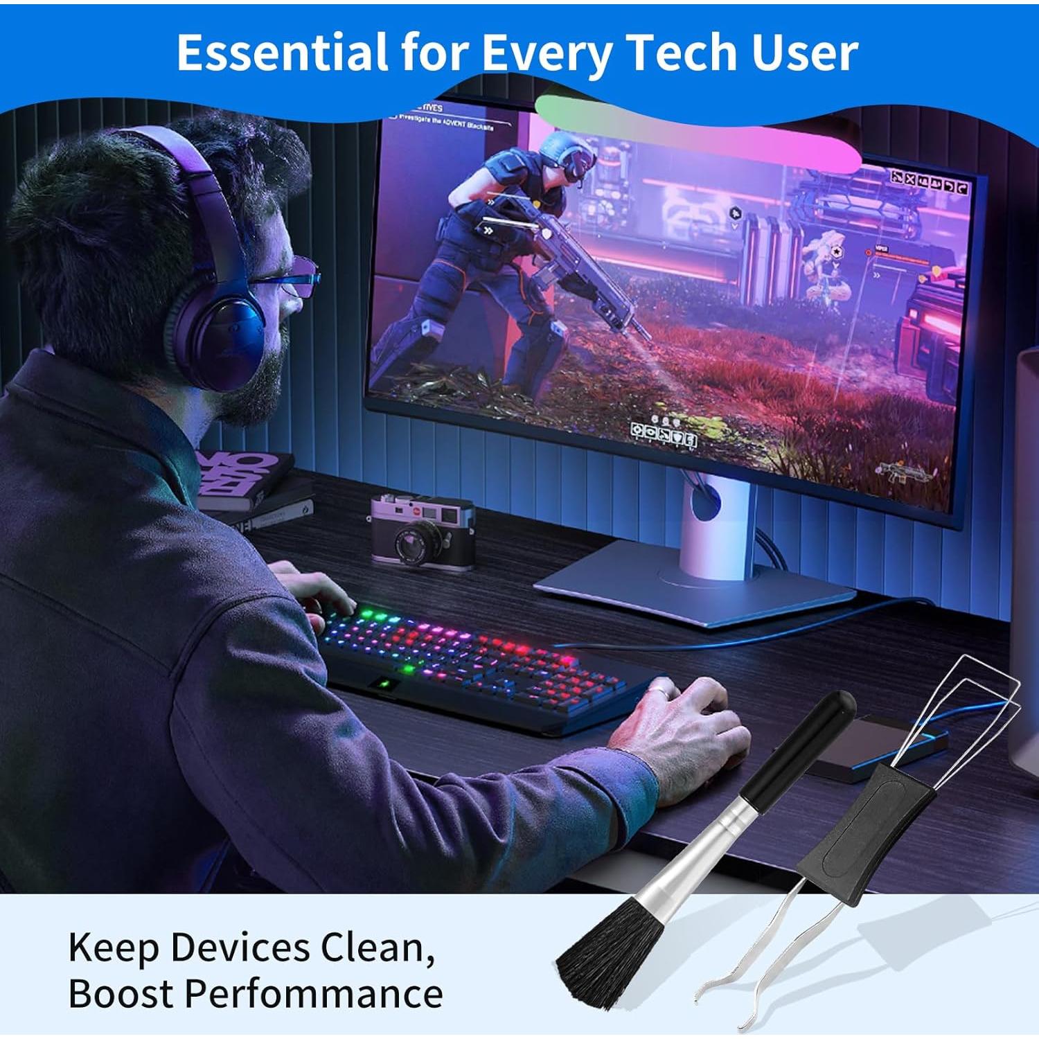 Kit de limpieza de teclado 6 piezas Oxfraki con extractor