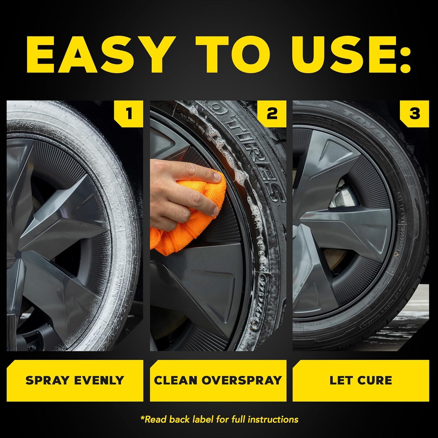 Espuma para Neumáticos Meguiar's Hot Shine 540 ml - Brillo Alto