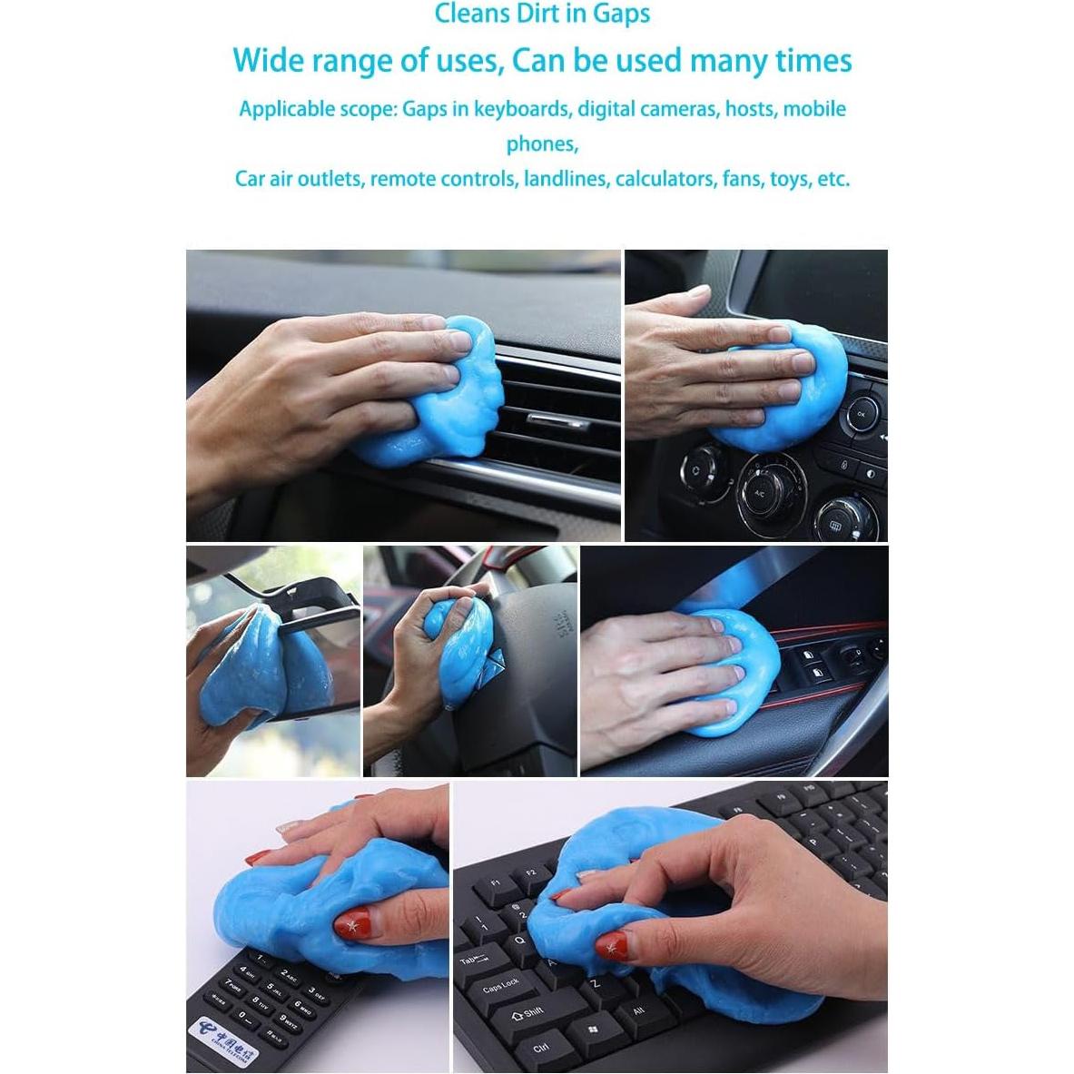 Gel de Limpieza LHYILSWQ para Automóviles y Electrónicos - 2 Bolsas